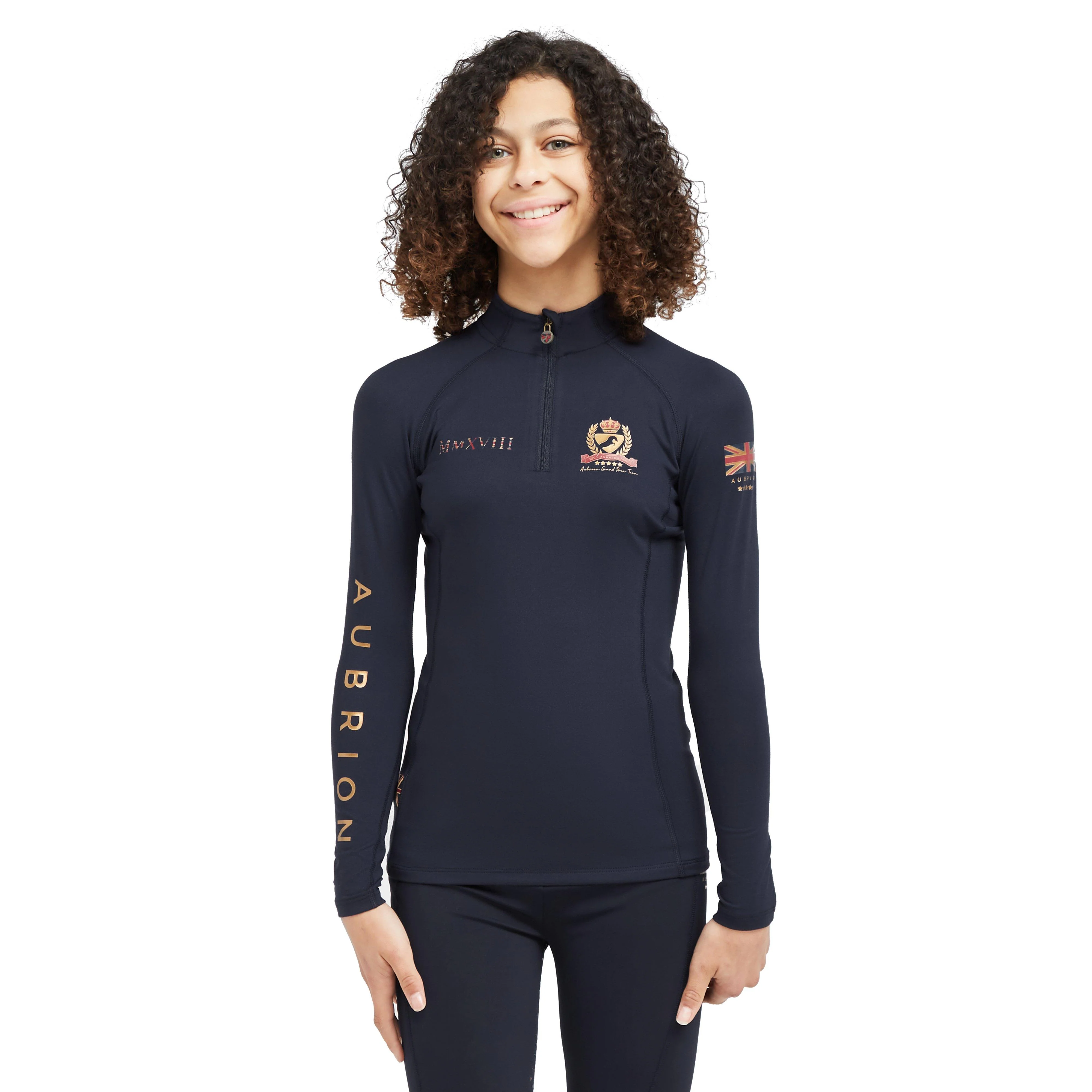 Childs Team Long Sleeve Base Layer Navy - Image 9