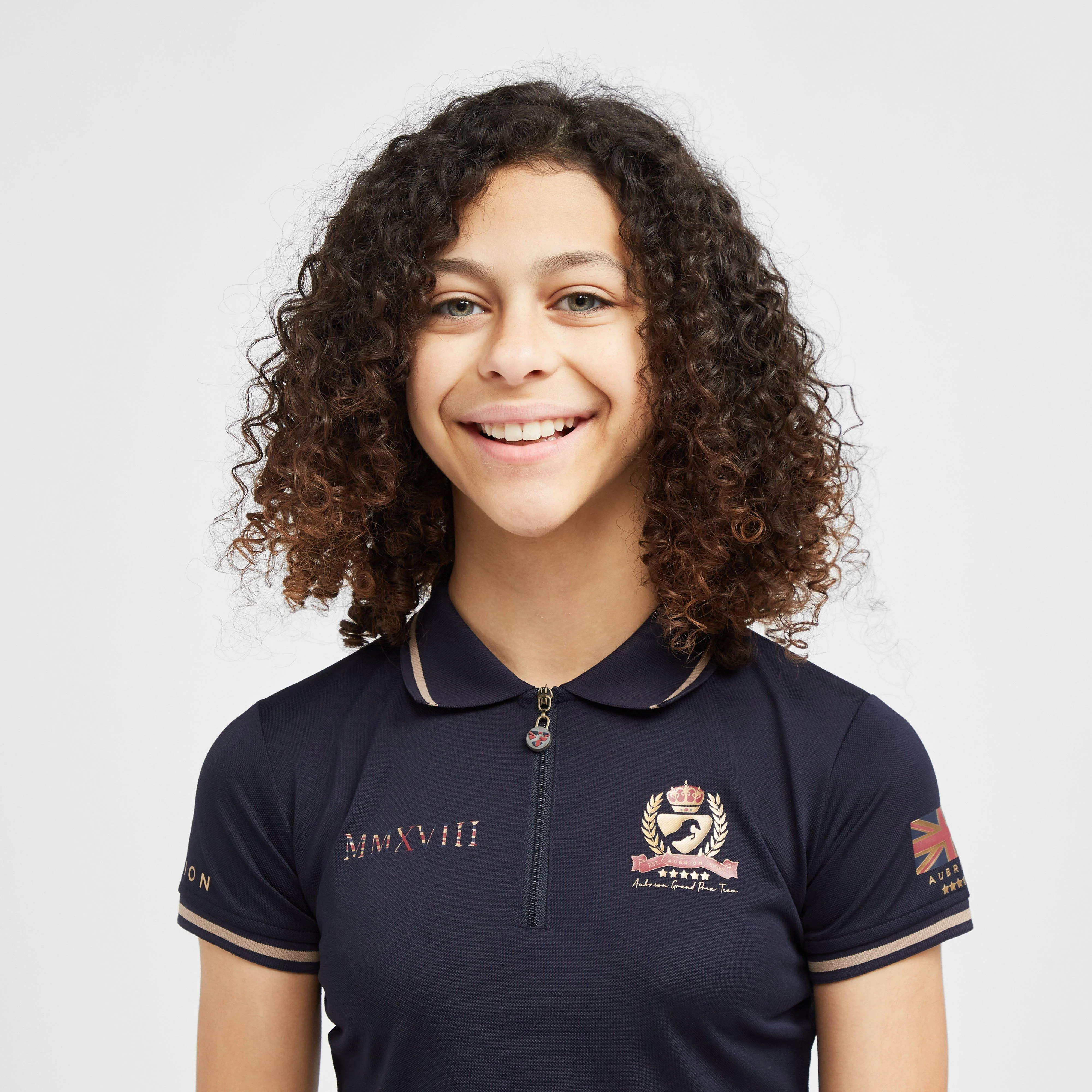 Childs Team Tech Polo Shirt Navy - Image 4