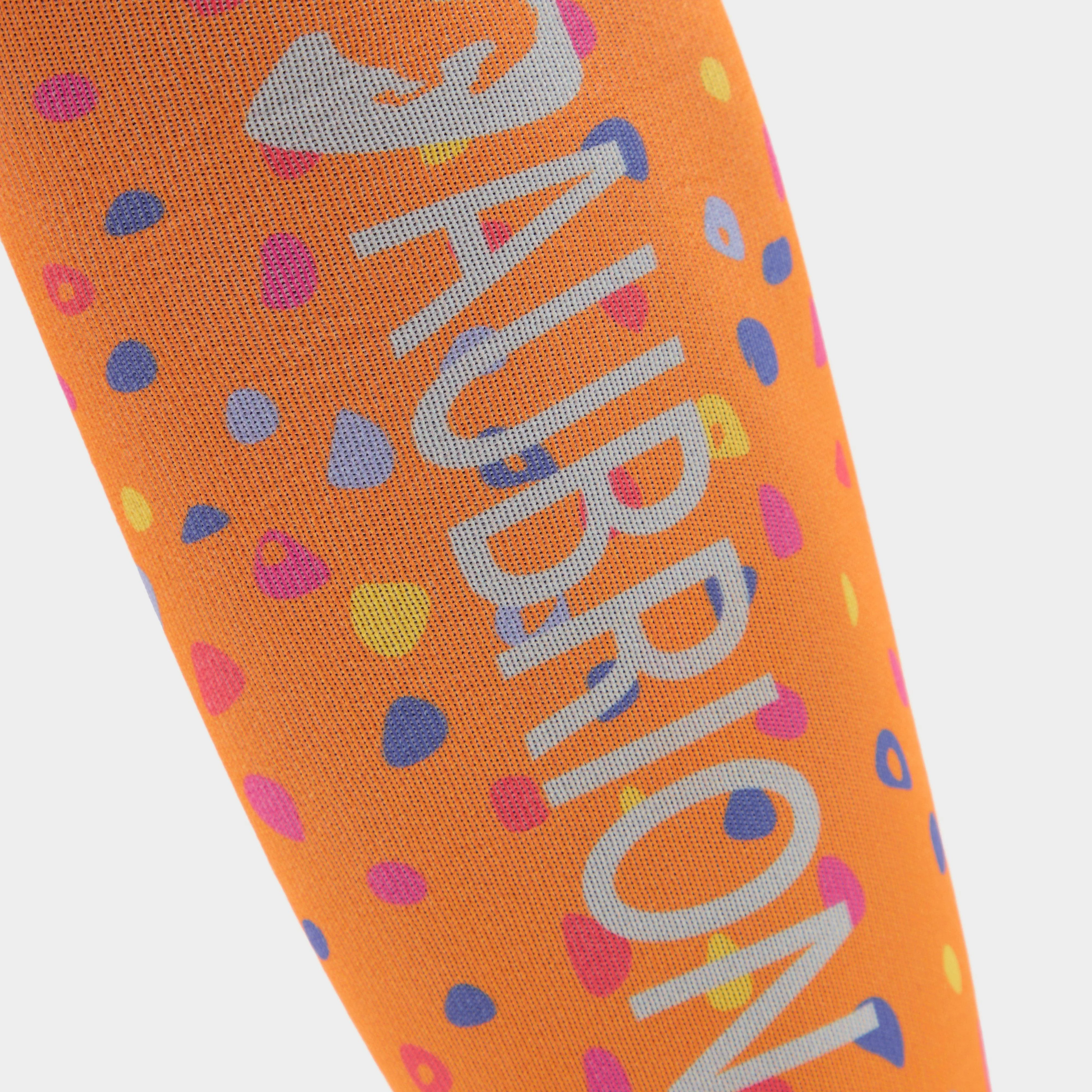 Hyde Park Socks Orange Spot - Image 5