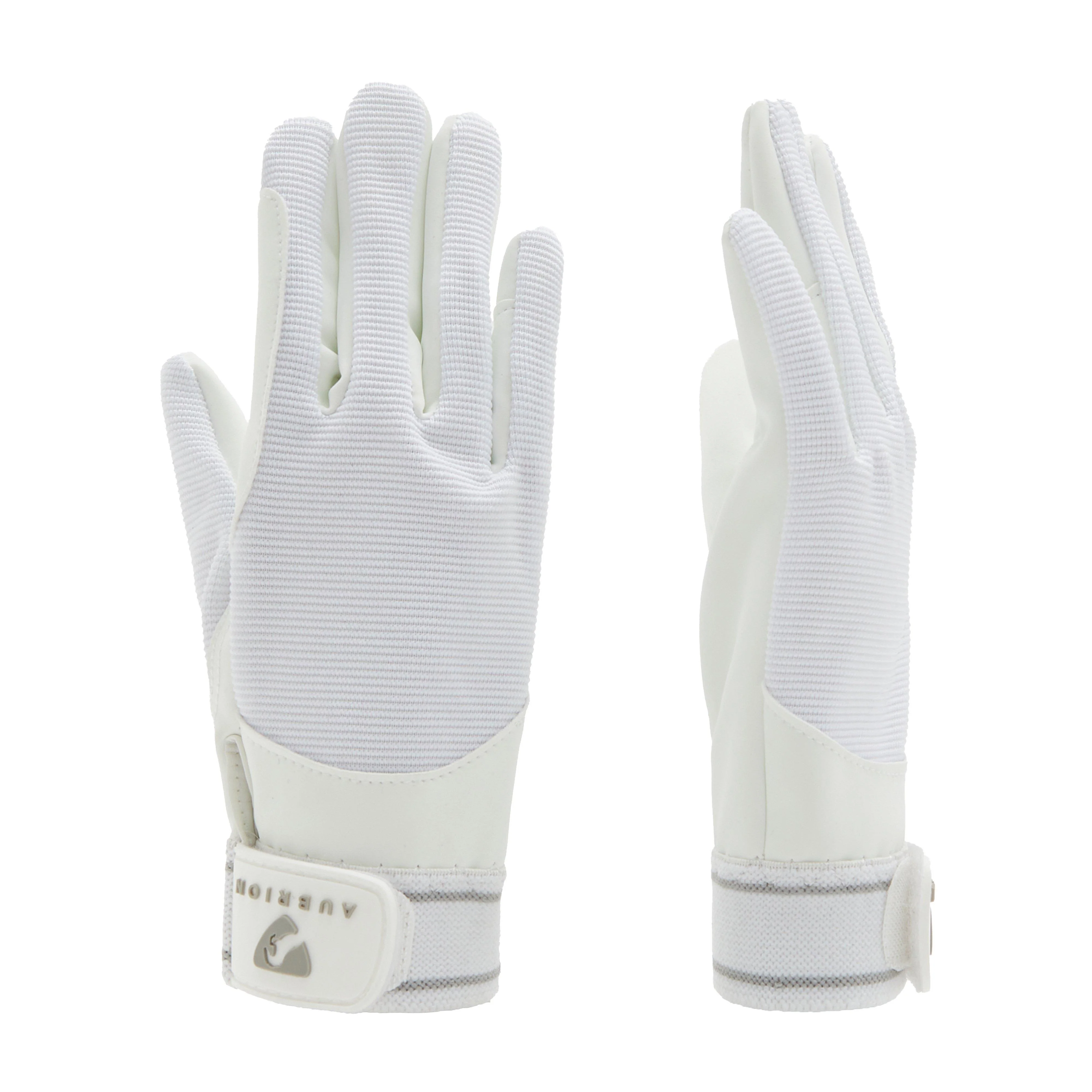 Kids Mesh Riding Gloves White - Image 4