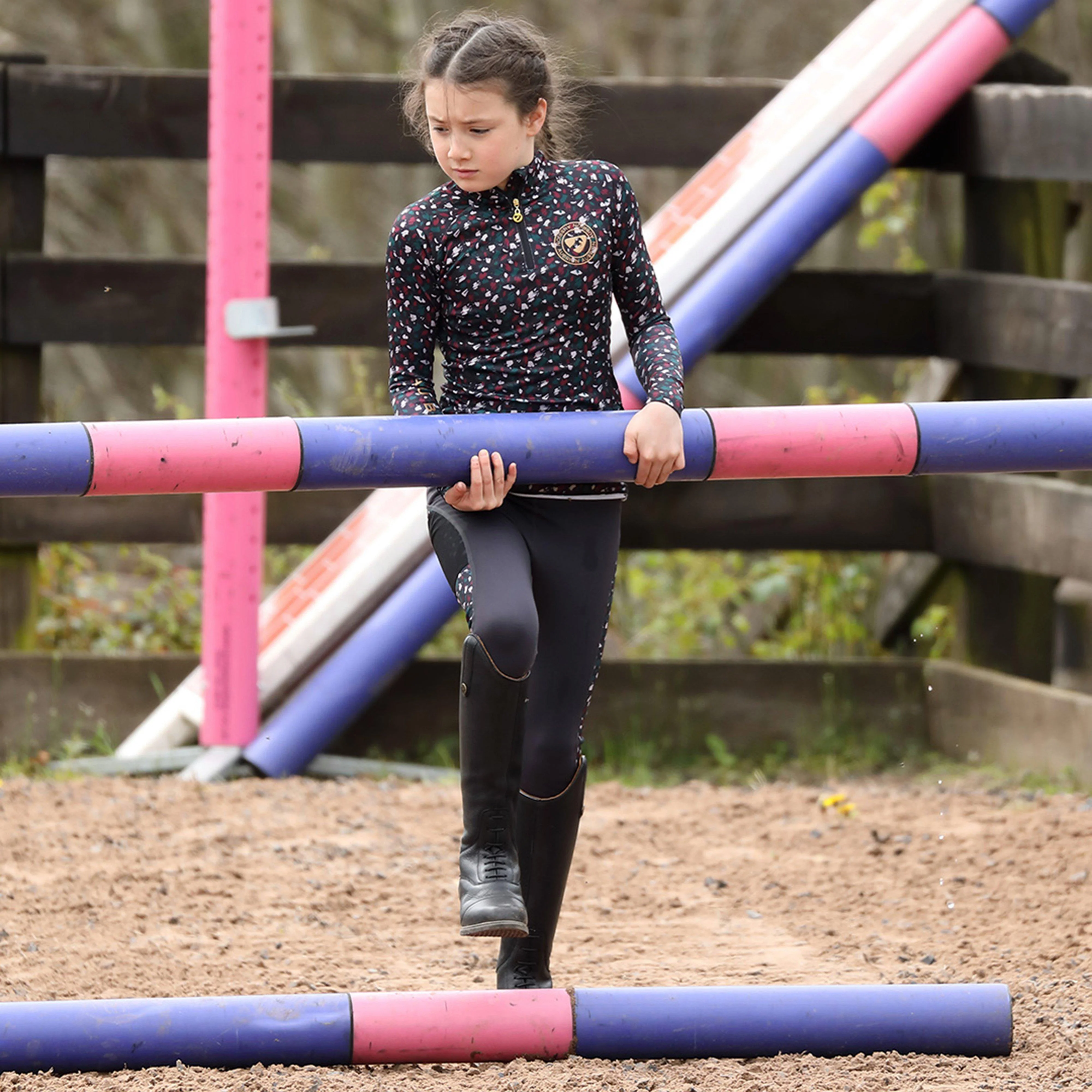 Kids Newbury Long Sleeved Base Layer Brushed Stroke - Image 4
