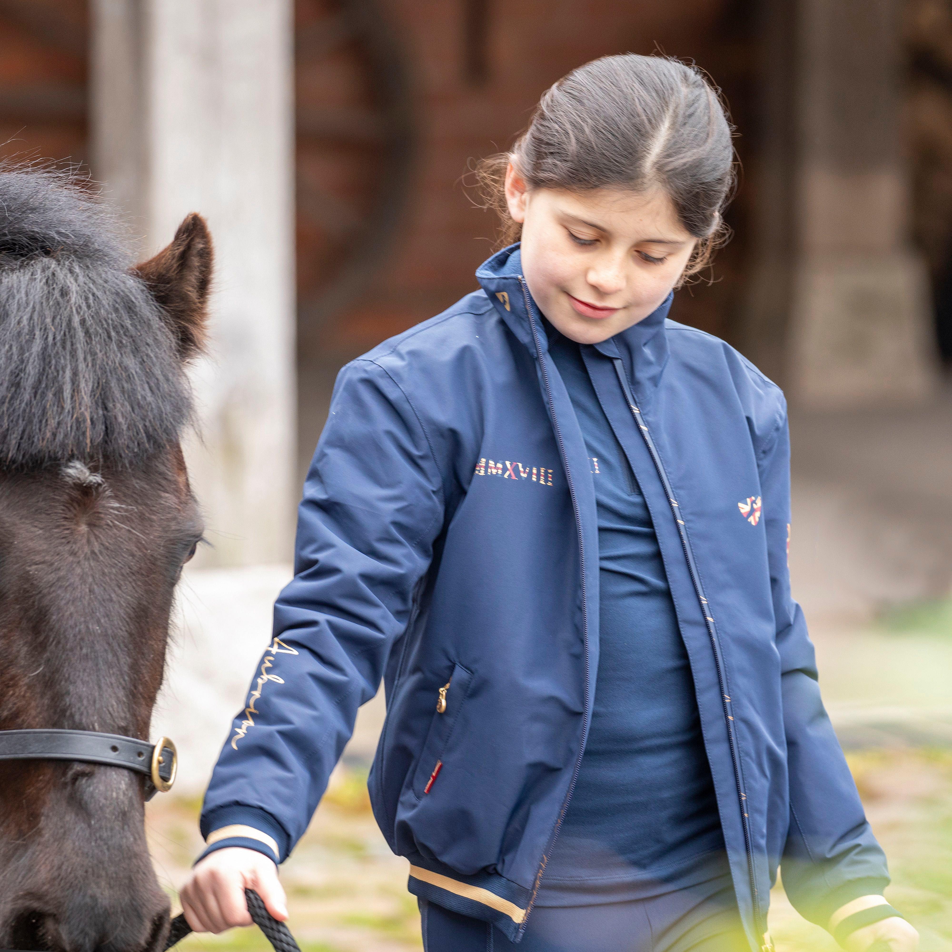 Kids Team Jacket Navy - Image 5