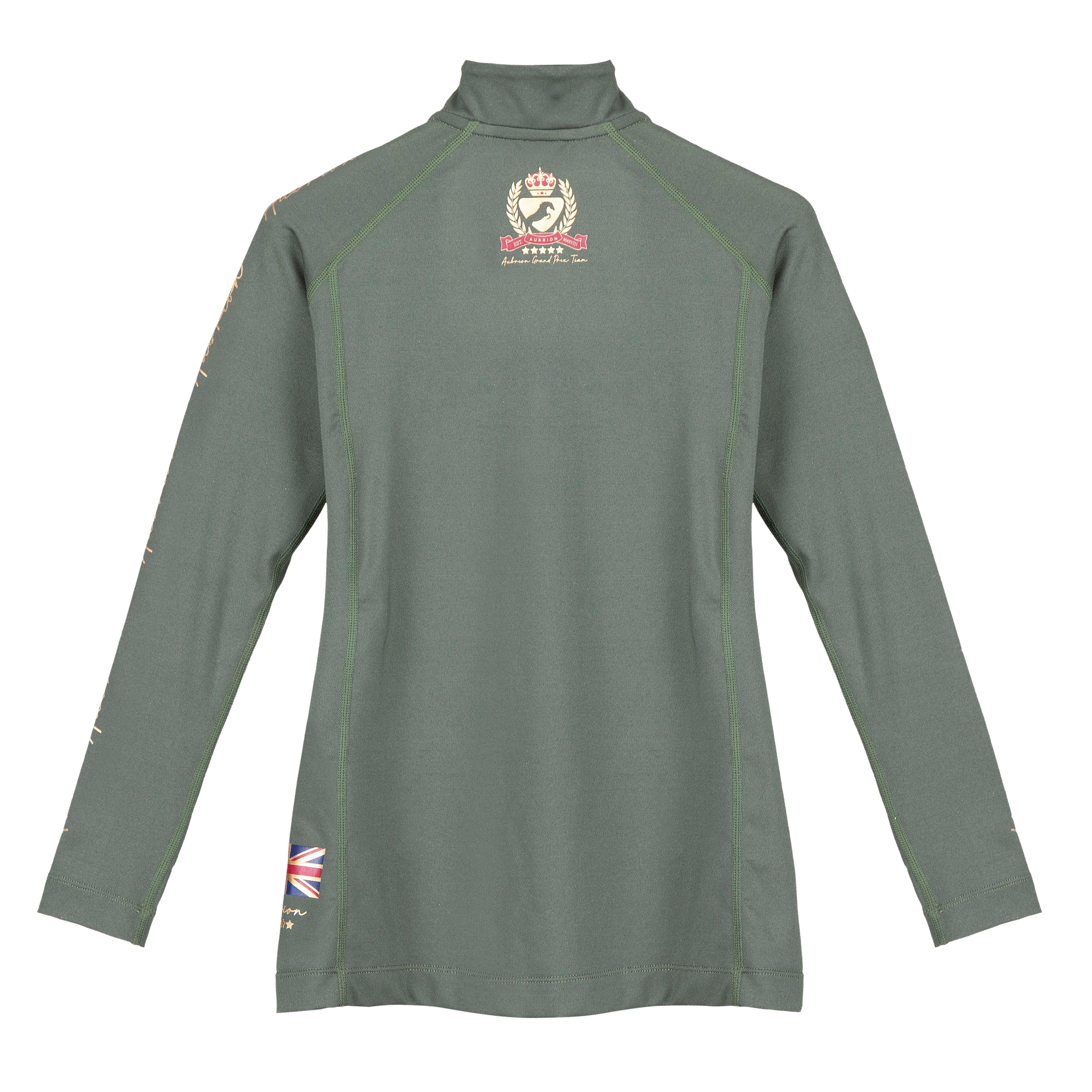 Kids Team Long Sleeved Base Layer Khaki - Image 2