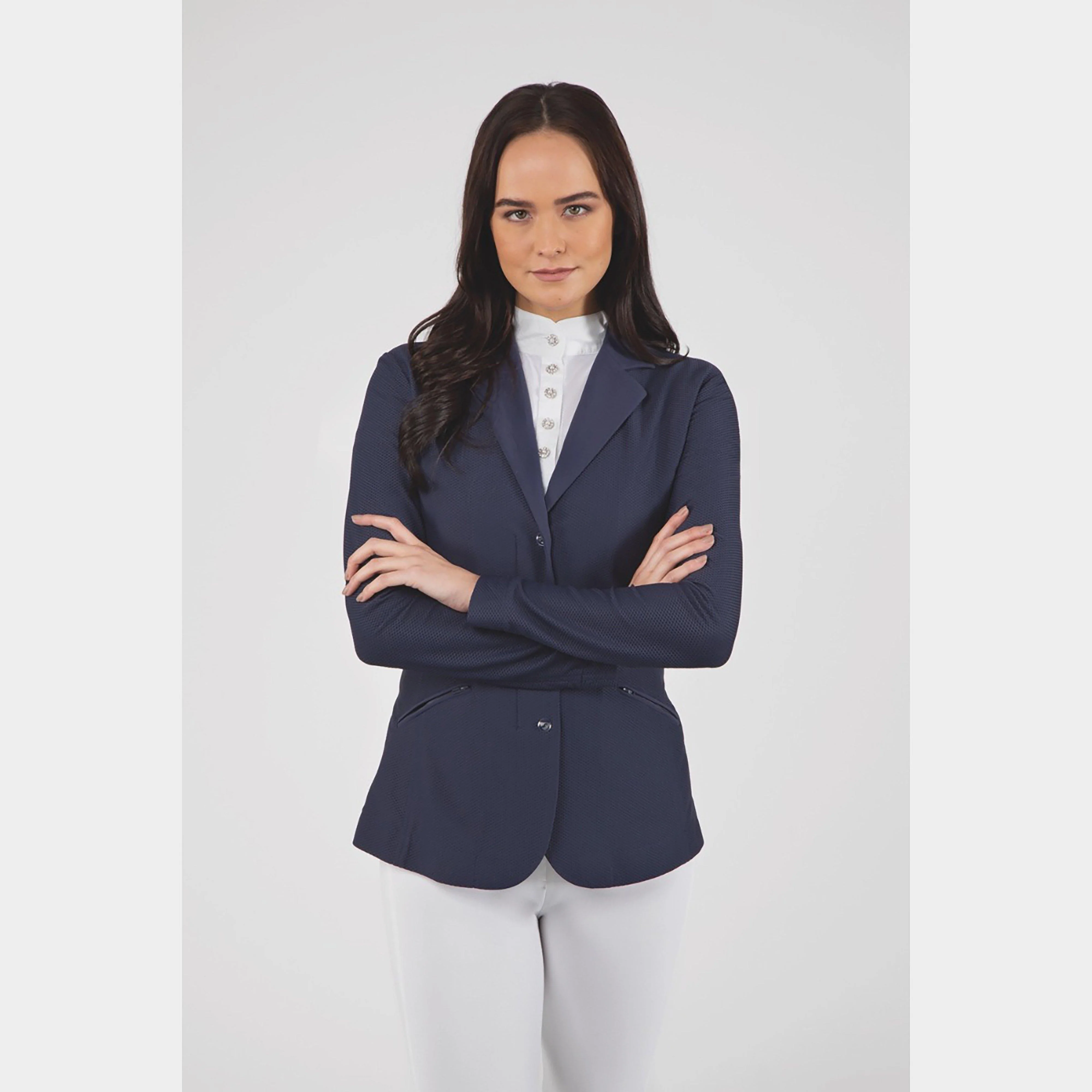 Ladies Goldhawk Show Jacket Navy - Image 3