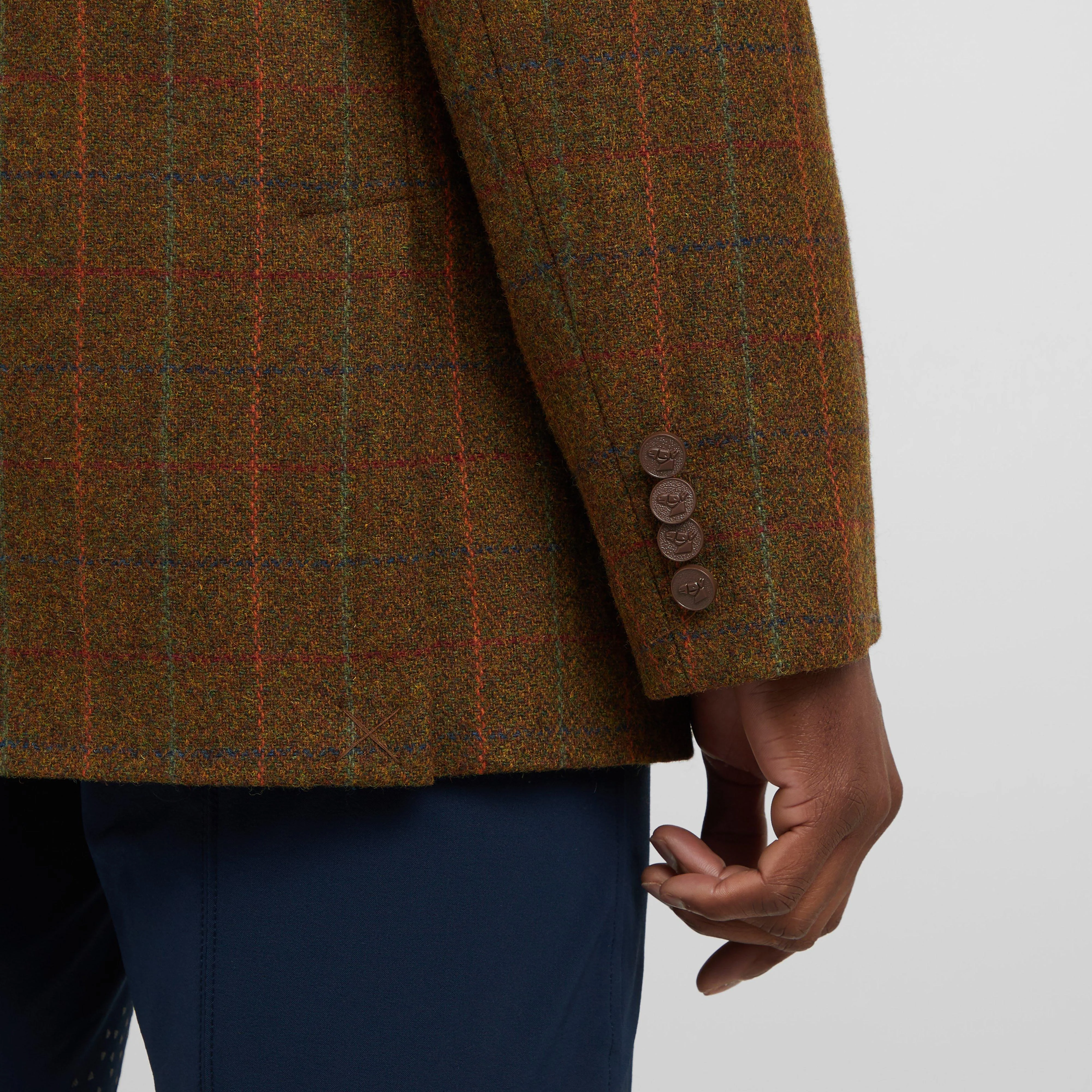 Mens Saratoga Show Jacket Rust Check - Image 6