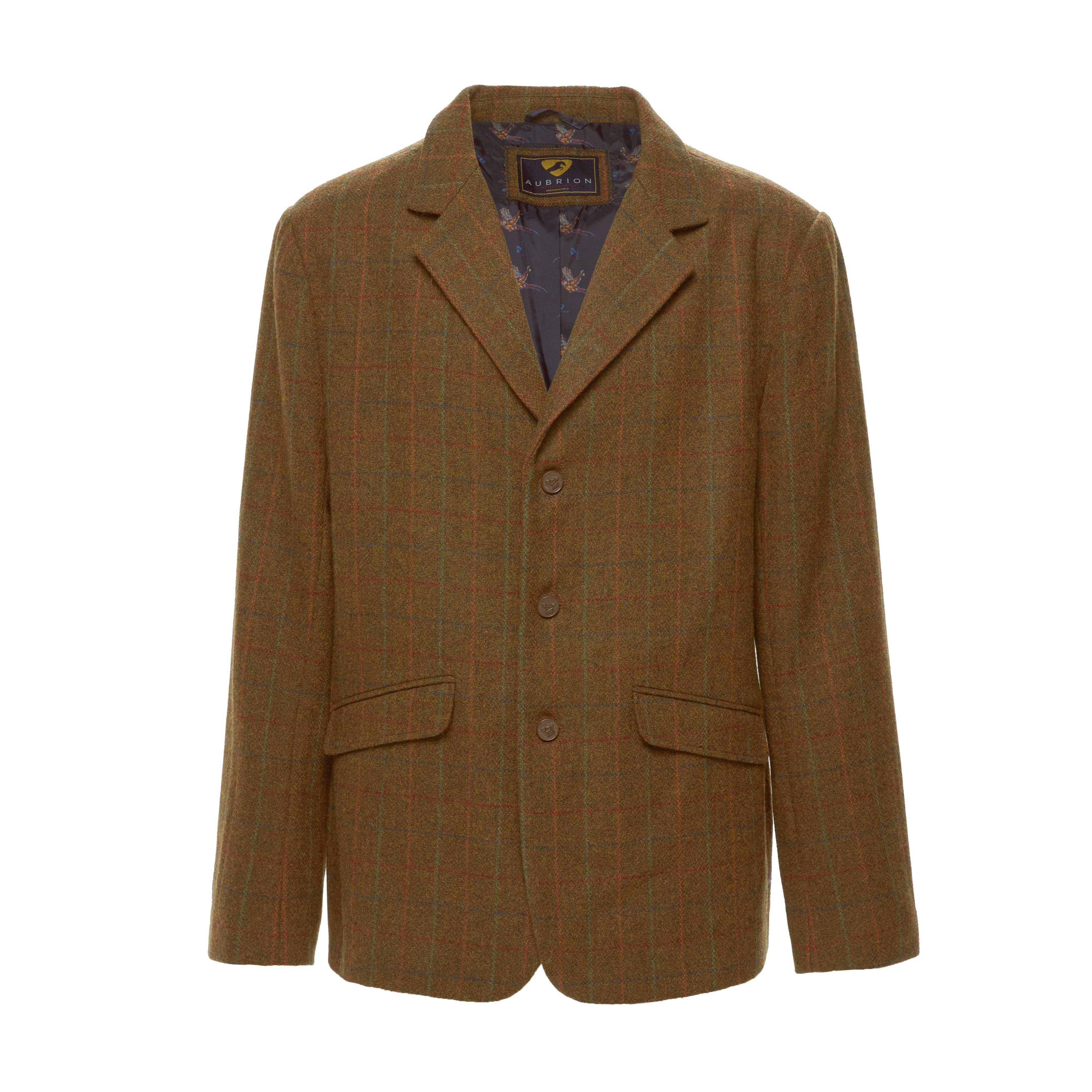 Mens Saratoga Show Jacket Rust Check - Image 8