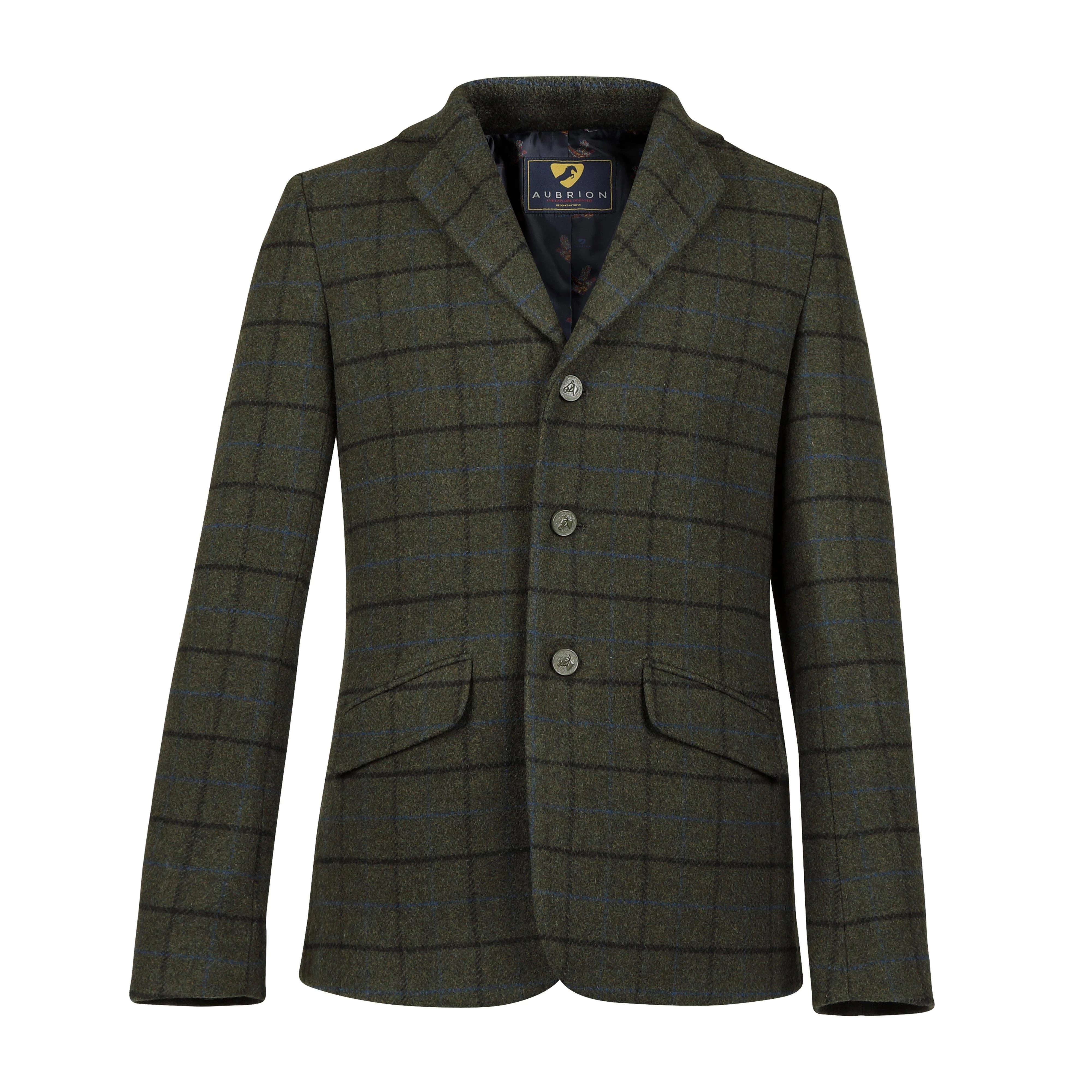 Mens Saratoga Tweed Jacket Dark Green Check - Image 4