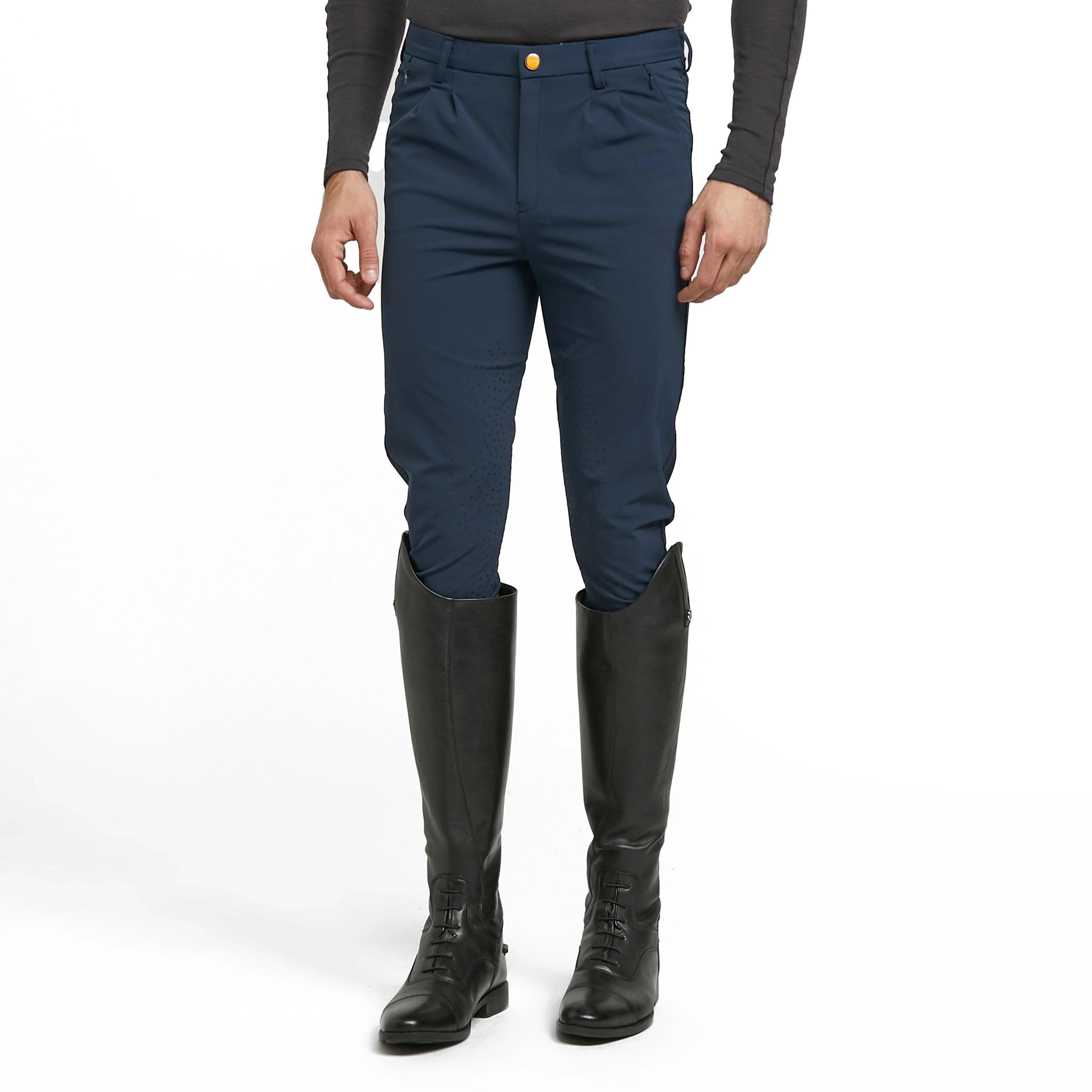 Mens Walton Knee Patch Breeches Navy - Image 7