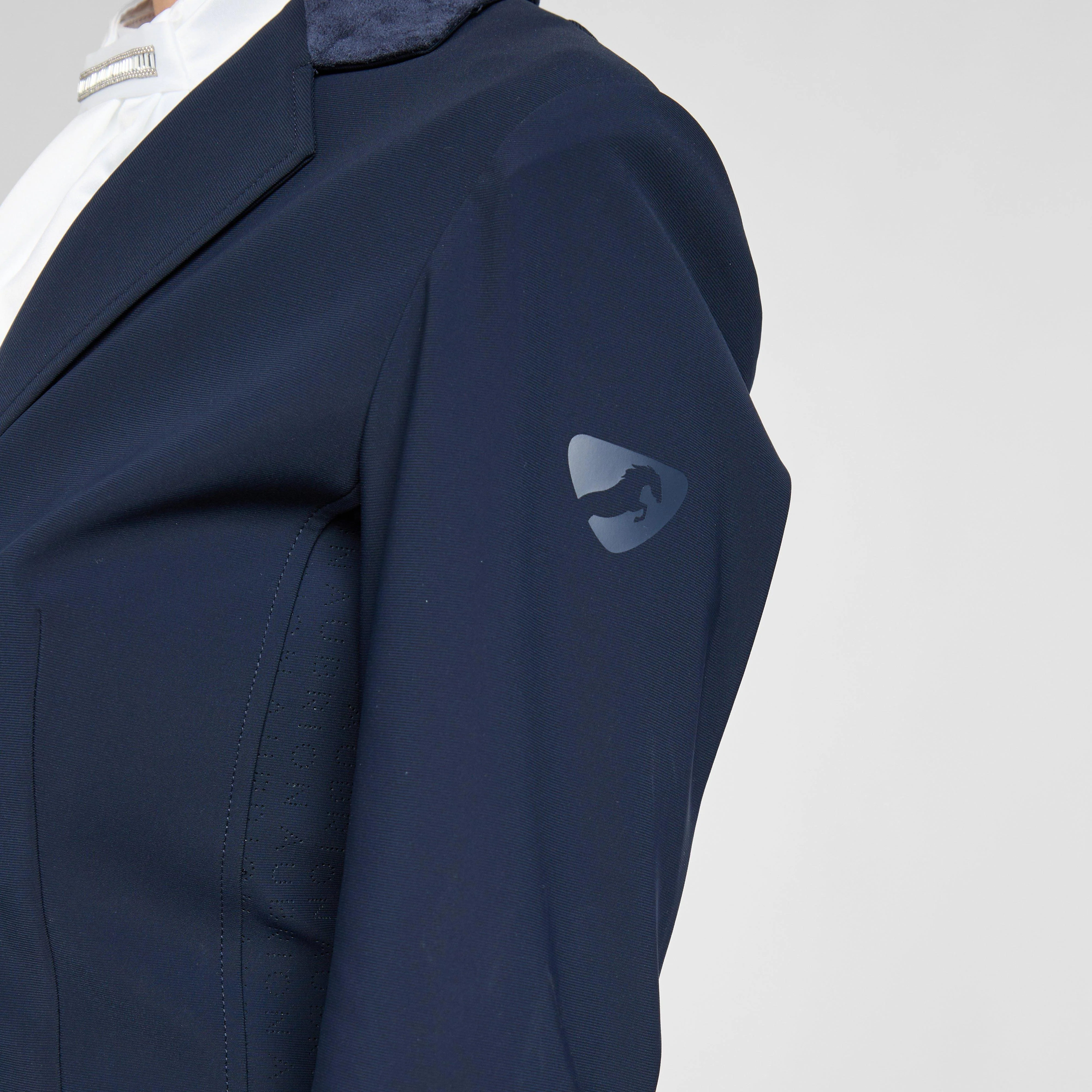 Womens Bolton Show Jacket Navy - Image 7