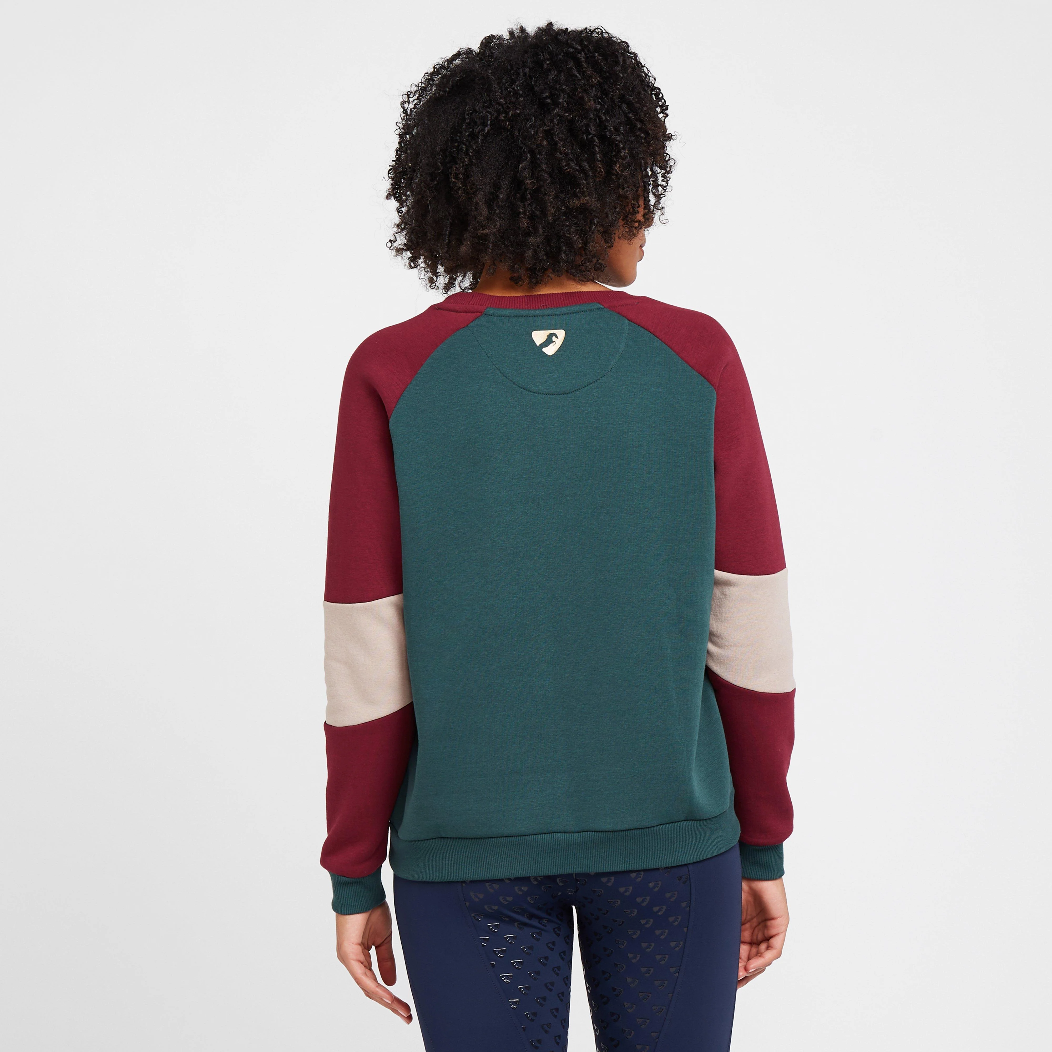 Womens Boston Sweatshirt Dark Green - Image 2