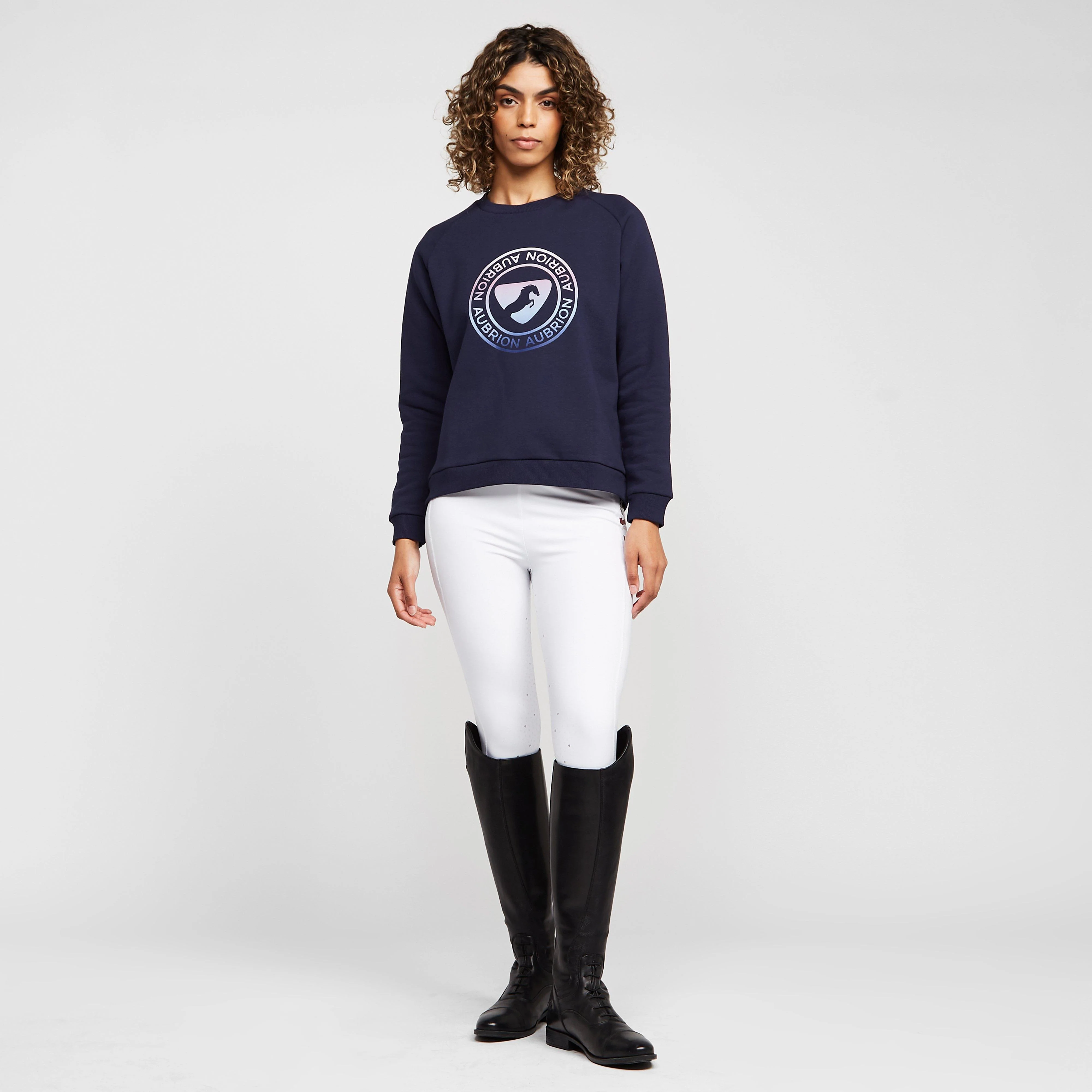 Womens Boston Sweatshirt Dark Navy - Image 3