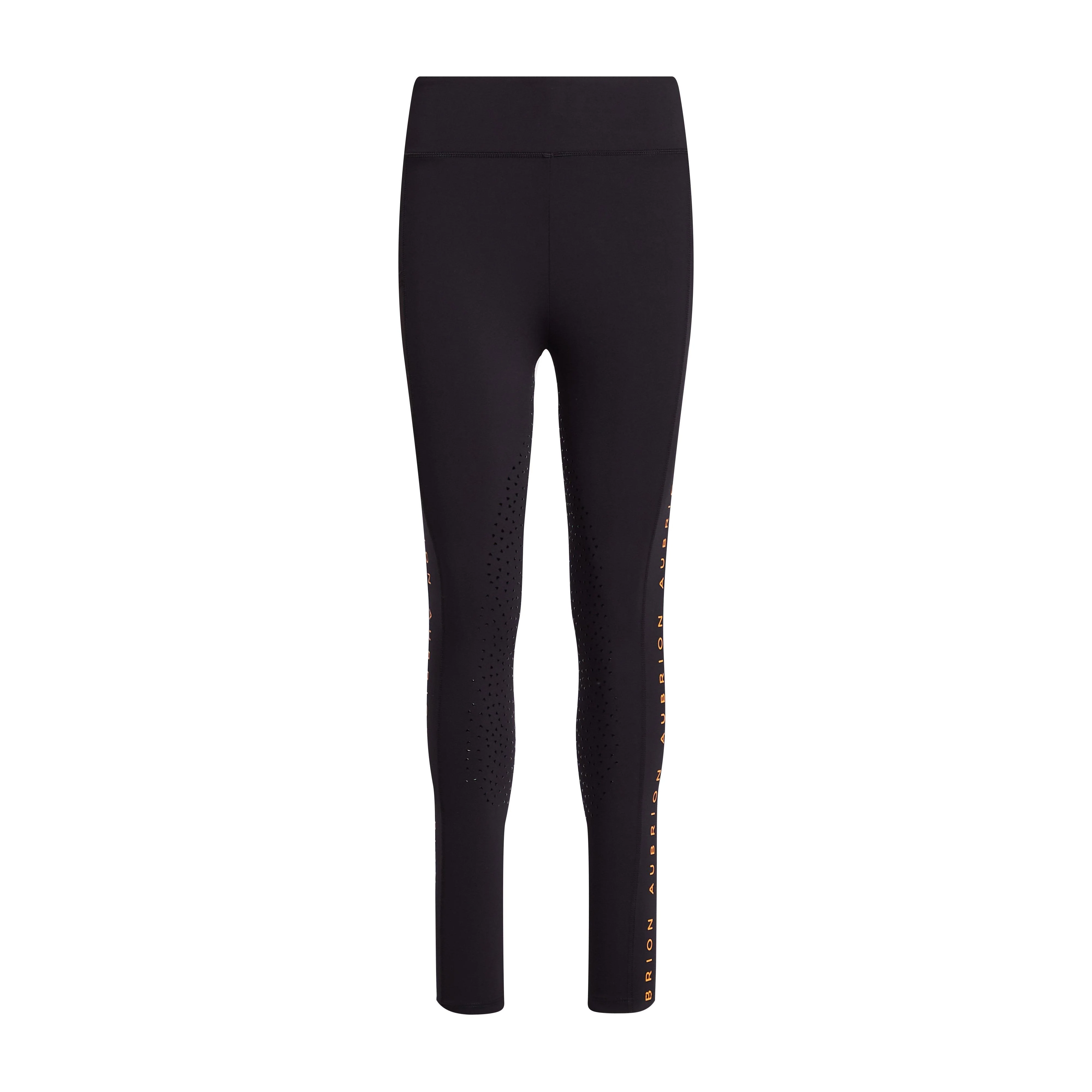 Womens Brook Logo Riding Tights Black - Image 8