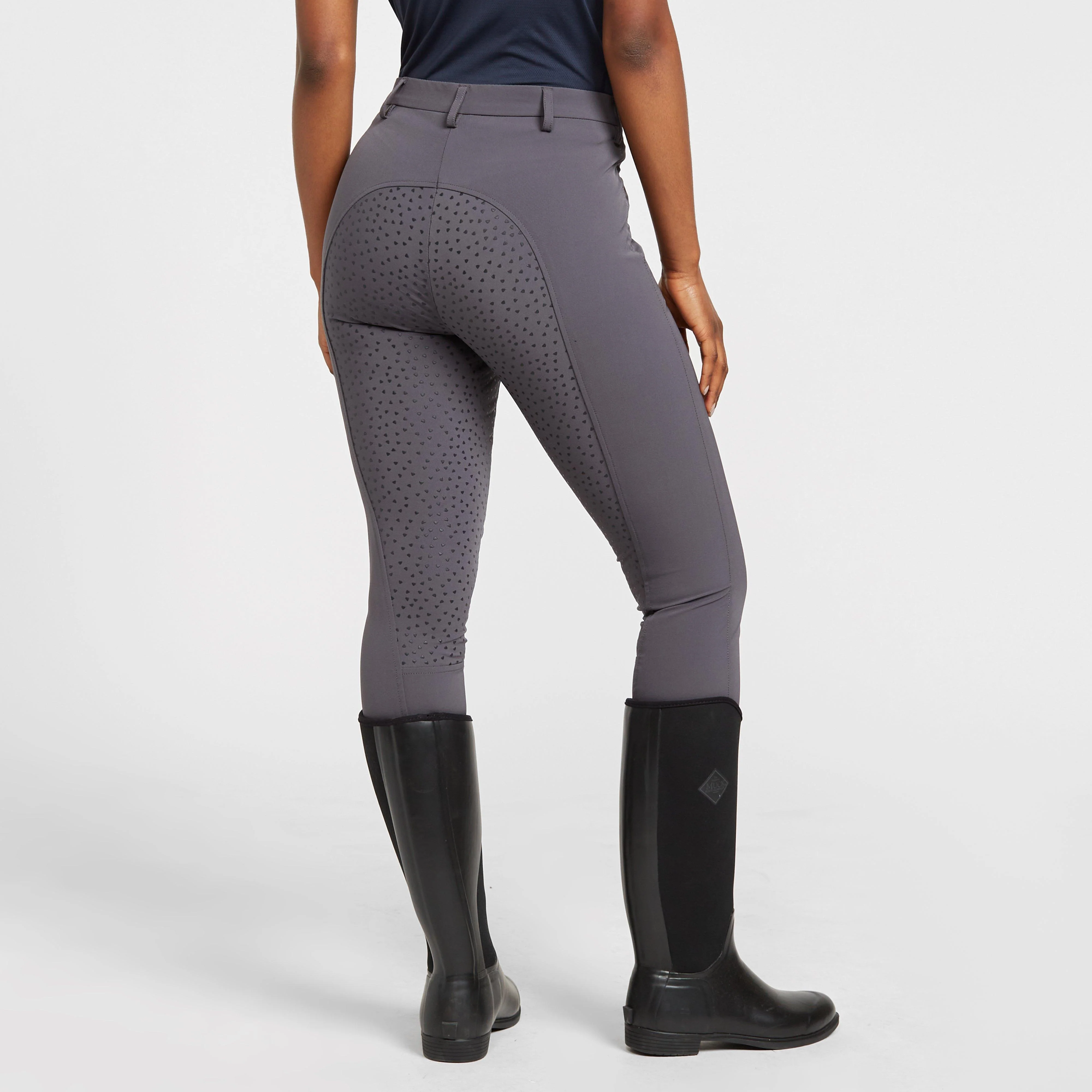Womens Chapman Full Seat Breeches Grey - Image 2