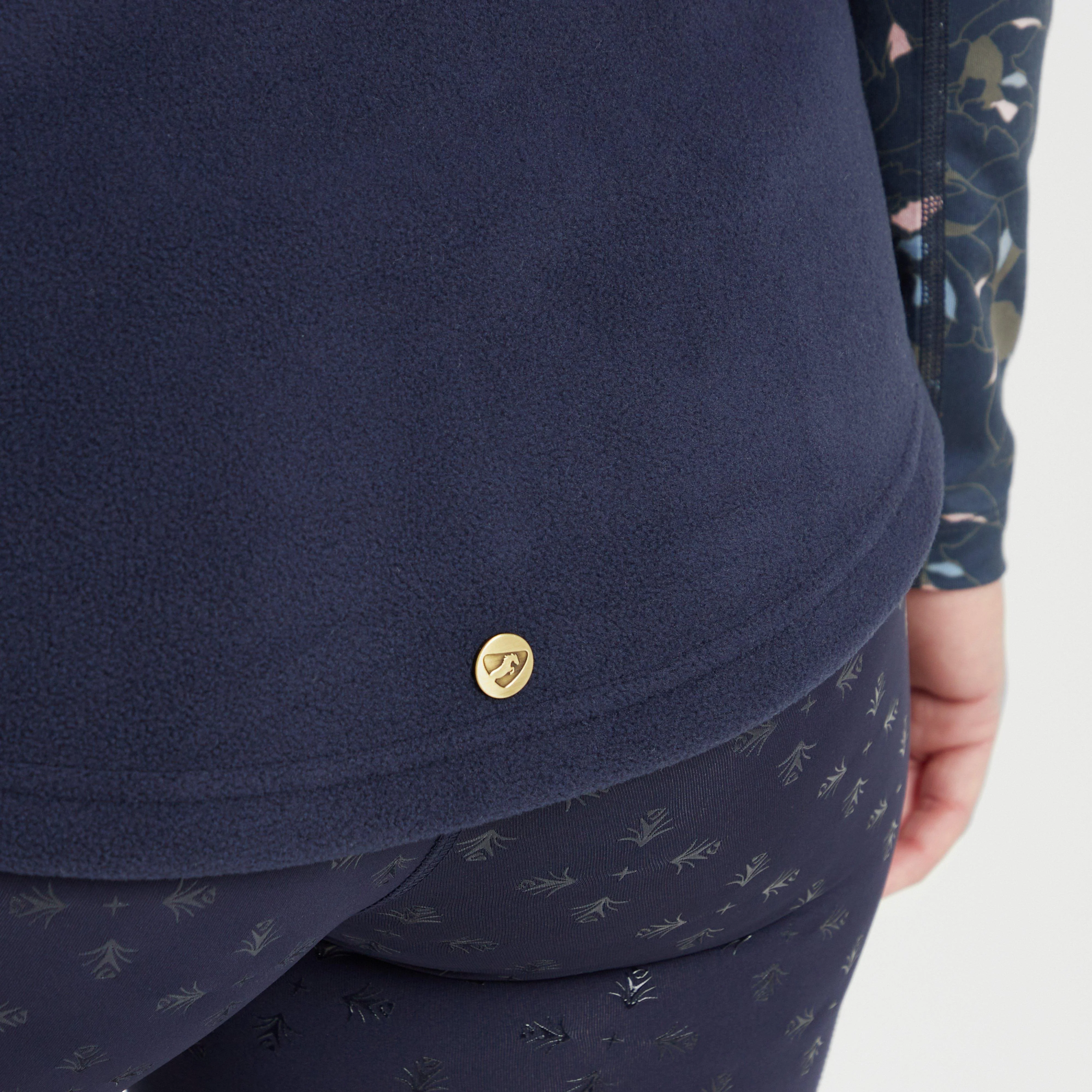 Womens Fleece Gilet Navy - Image 6