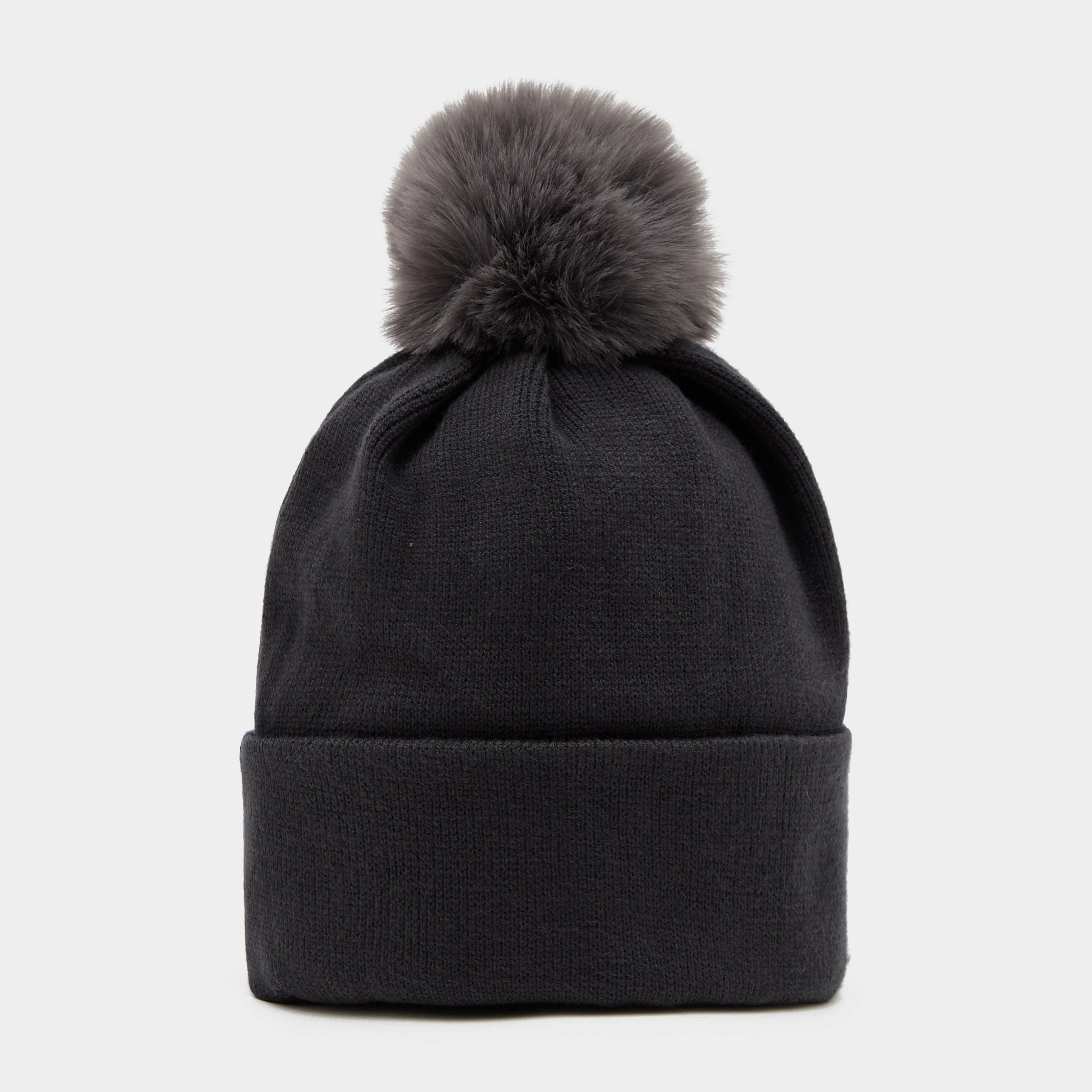 Womens Fleece Lined Hat Charcoal - Image 2