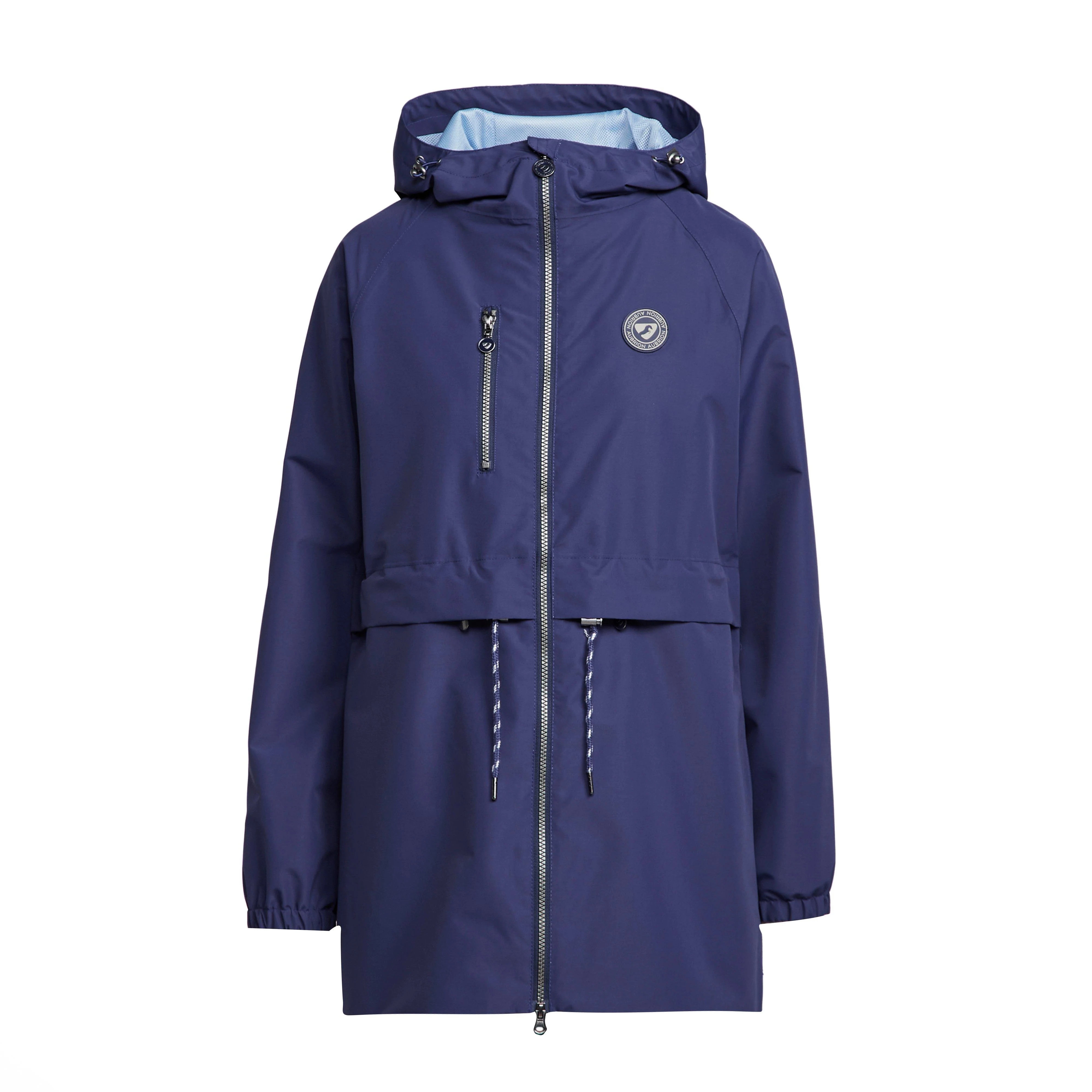 Womens Hackney Rain Jacket Dark Navy - Image 11