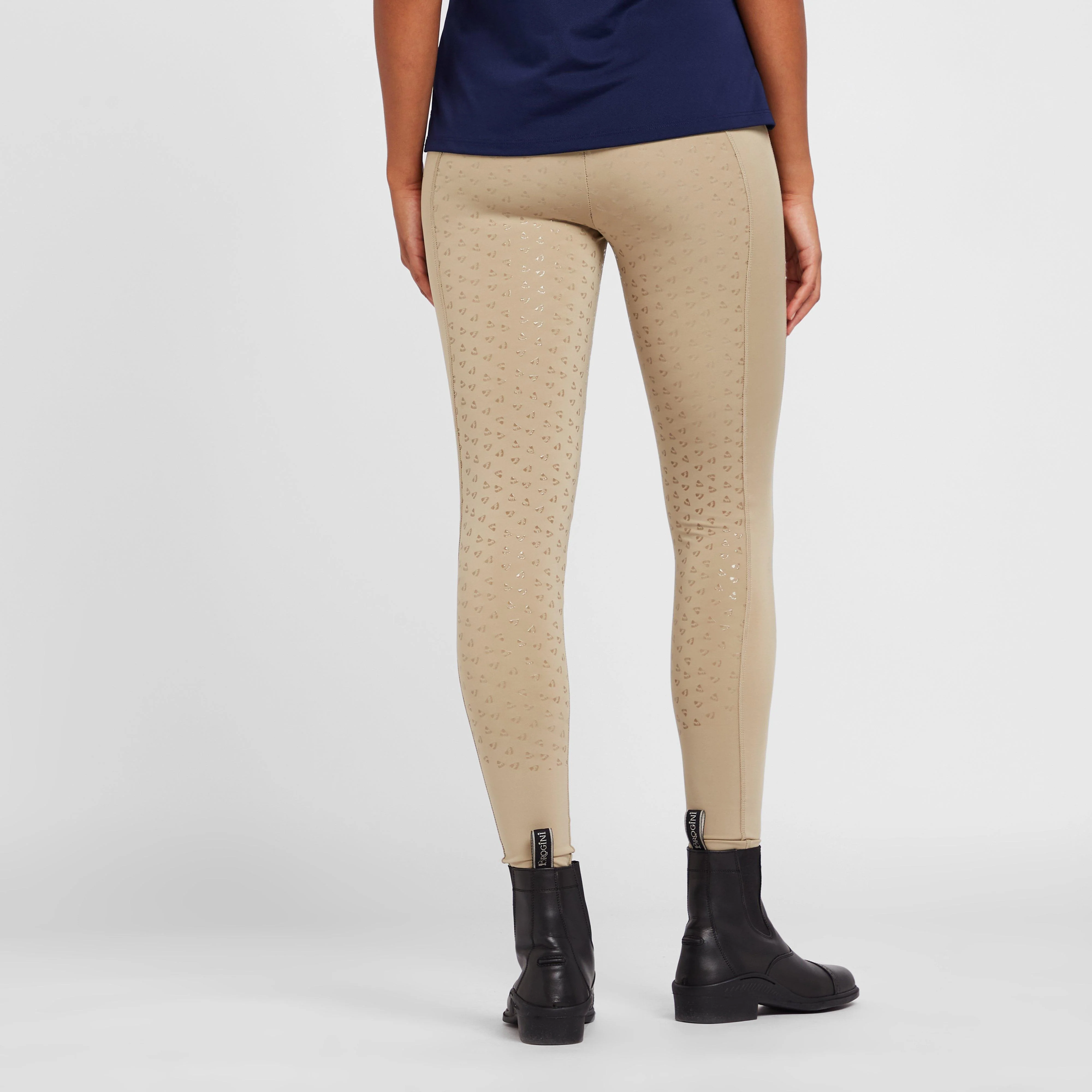 Womens Hudson Riding Tights Beige - Image 2
