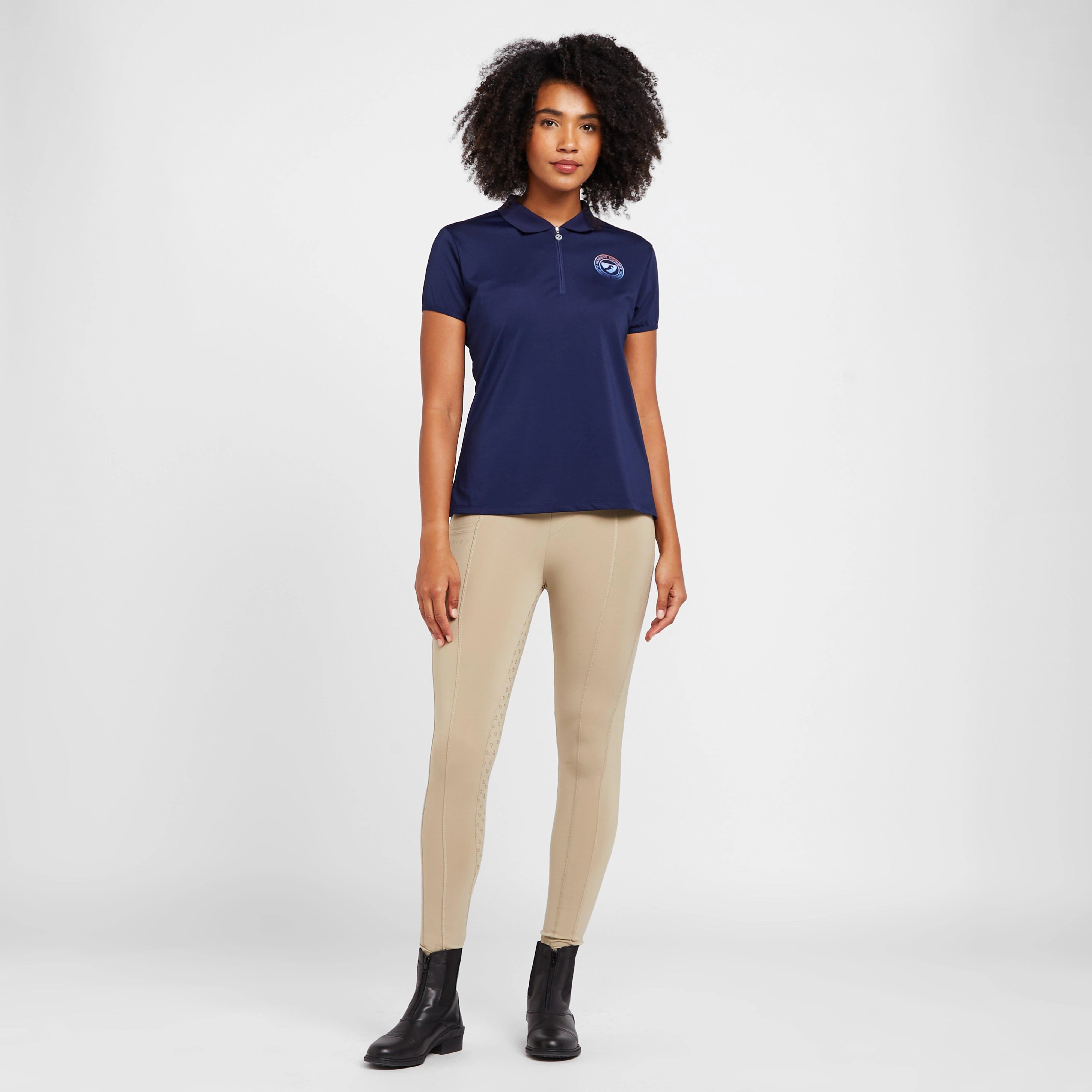 Womens Hudson Riding Tights Beige - Image 3