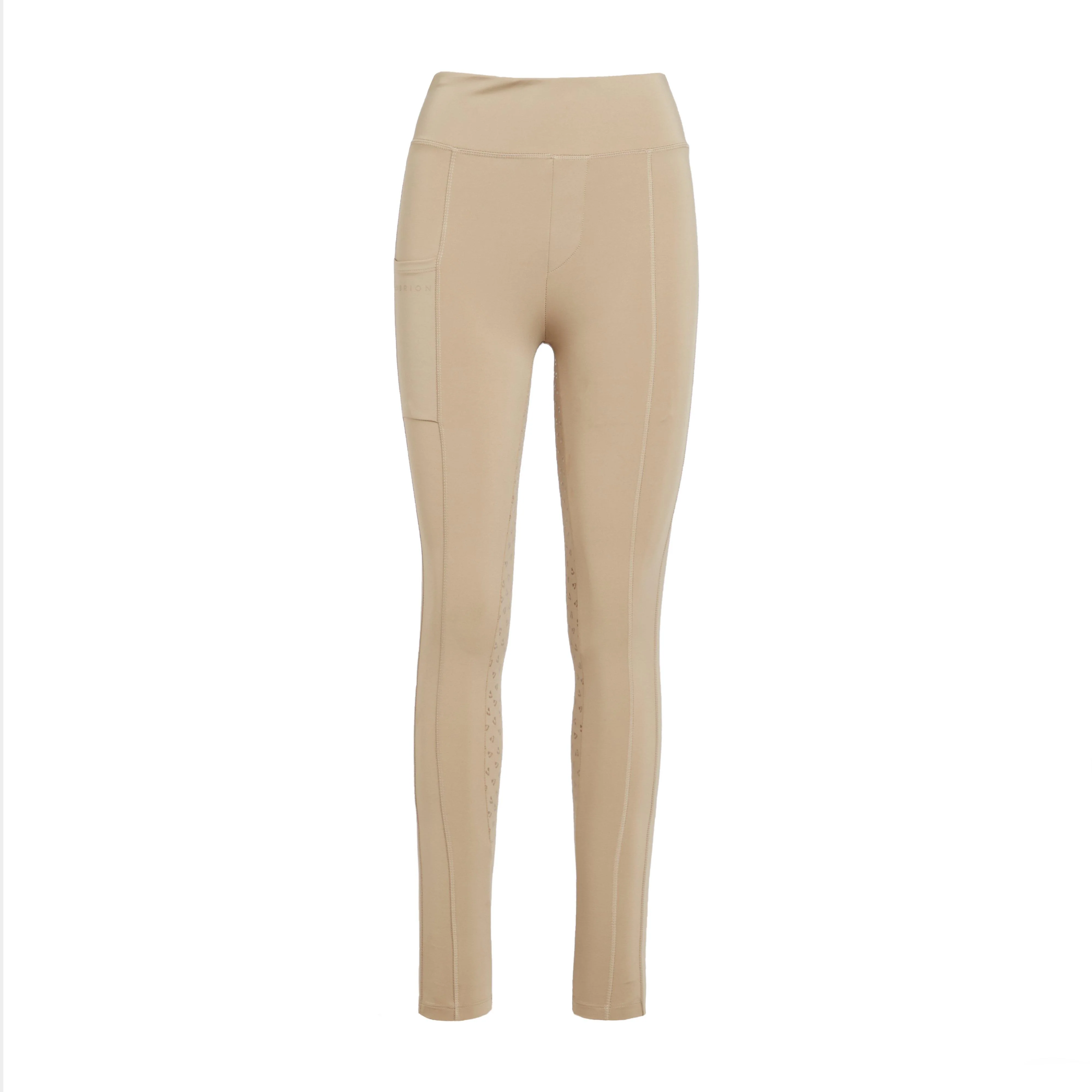 Womens Hudson Riding Tights Beige - Image 7