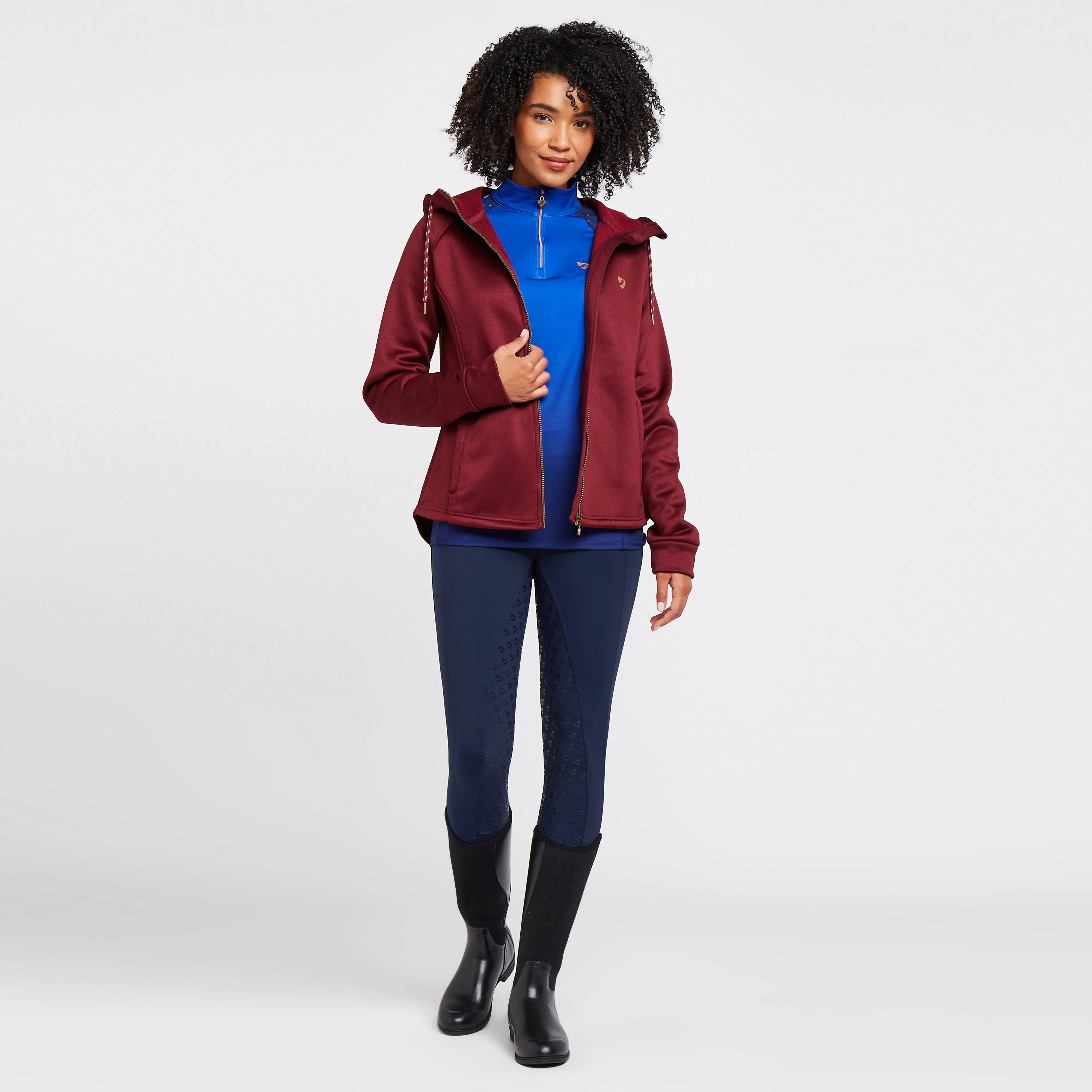 Womens Kilburn Hoodie Red - Image 3