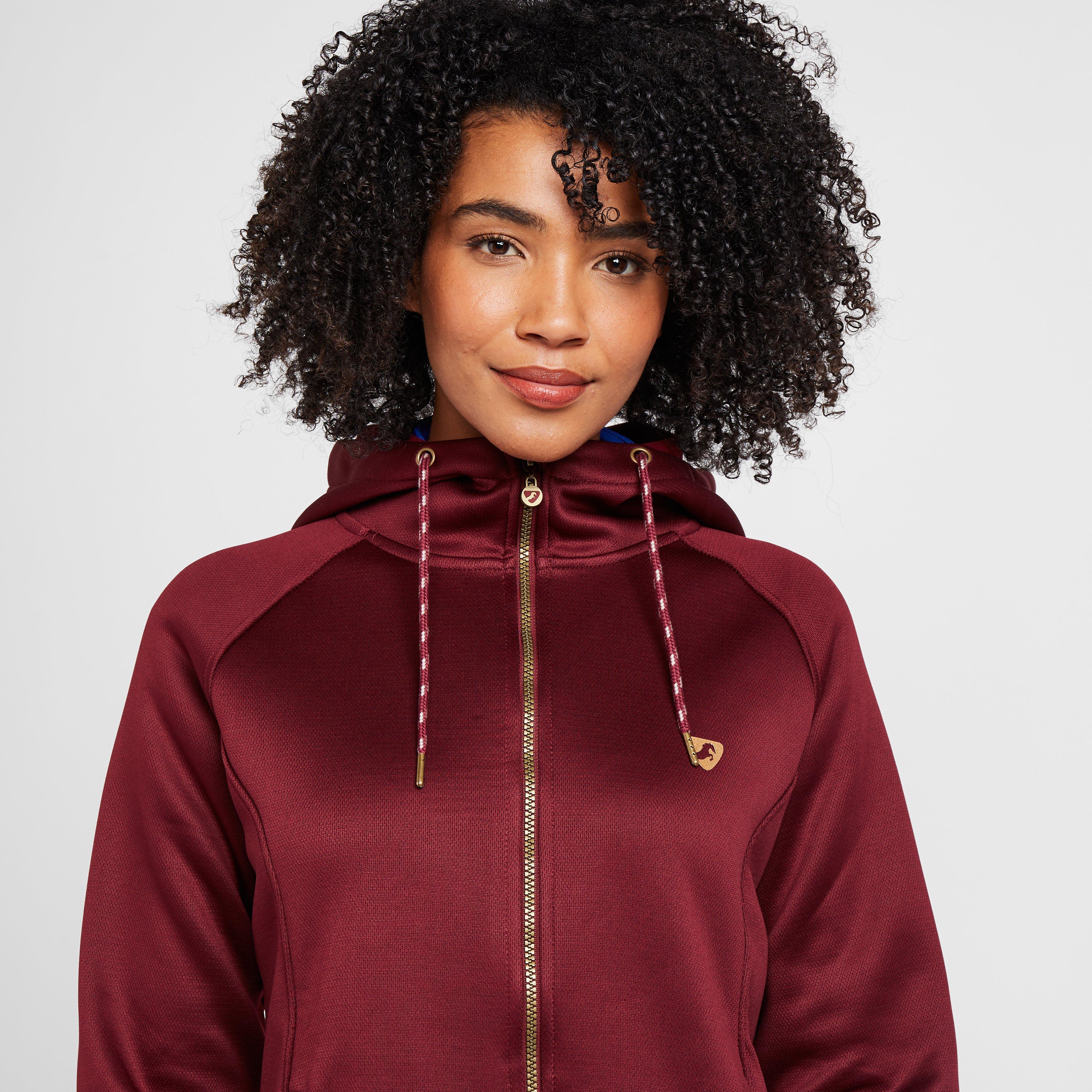 Womens Kilburn Hoodie Red - Image 4