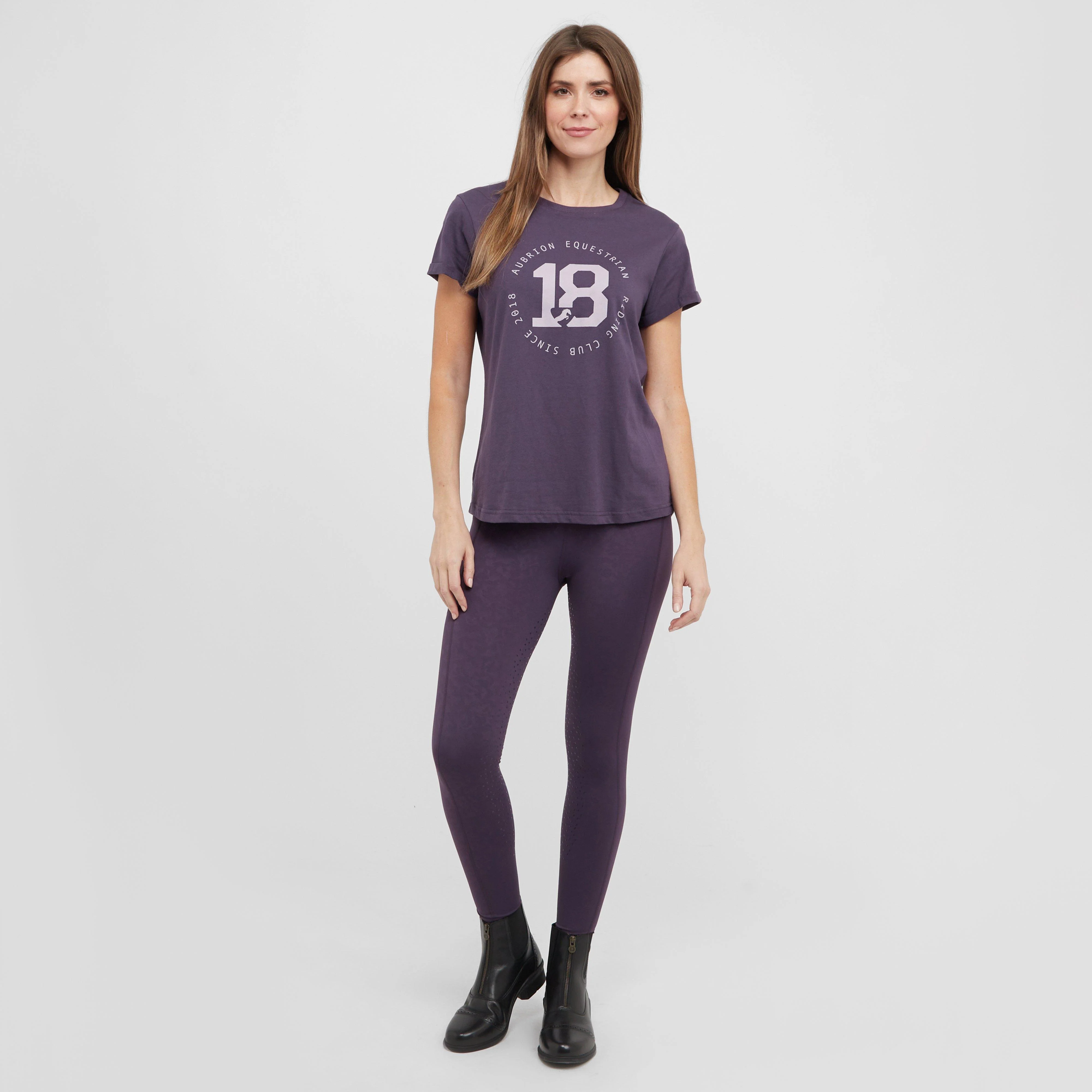 Womens Non-Stop Riding Tights Purple - Image 3