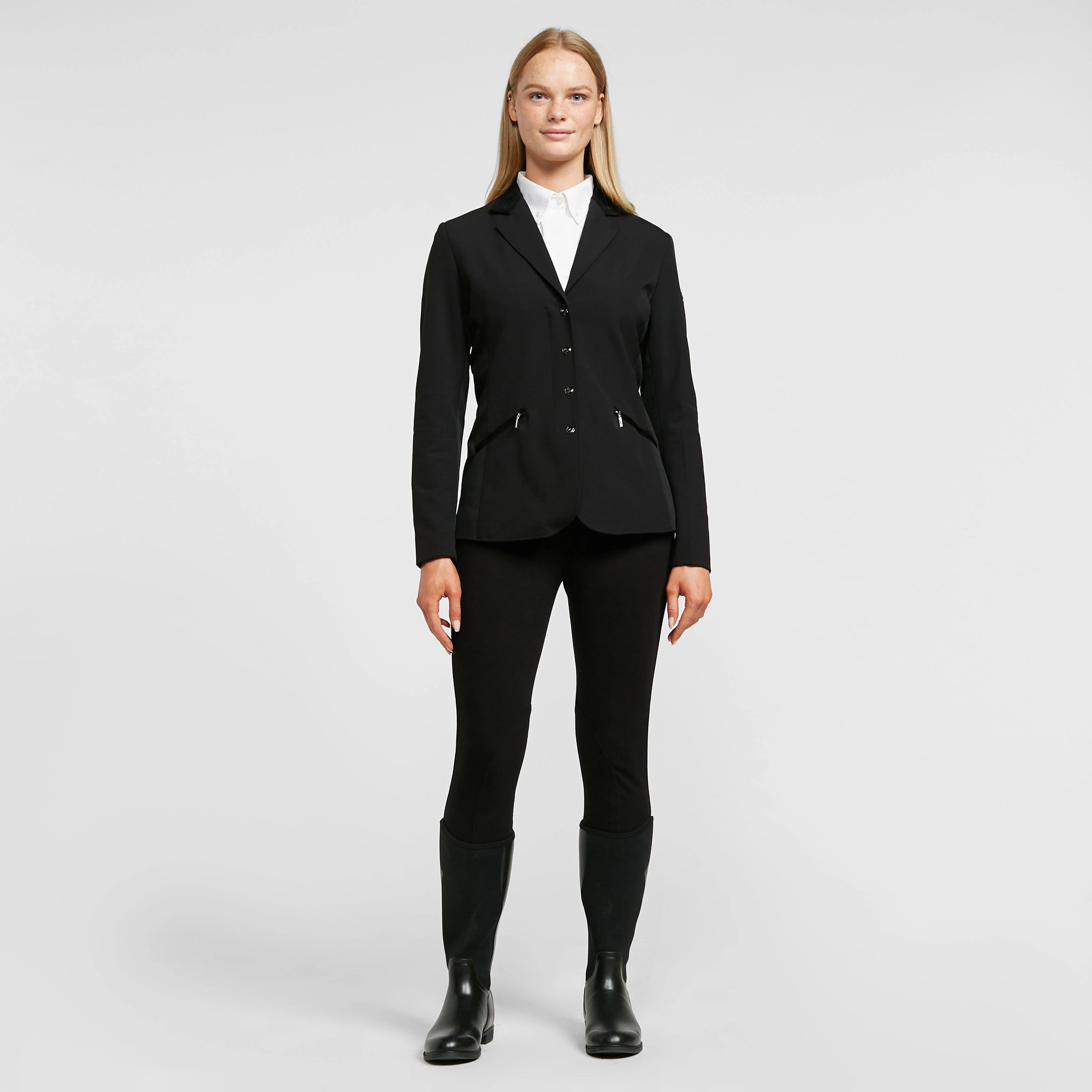 Womens Oxford Show Jacket Black - Image 3