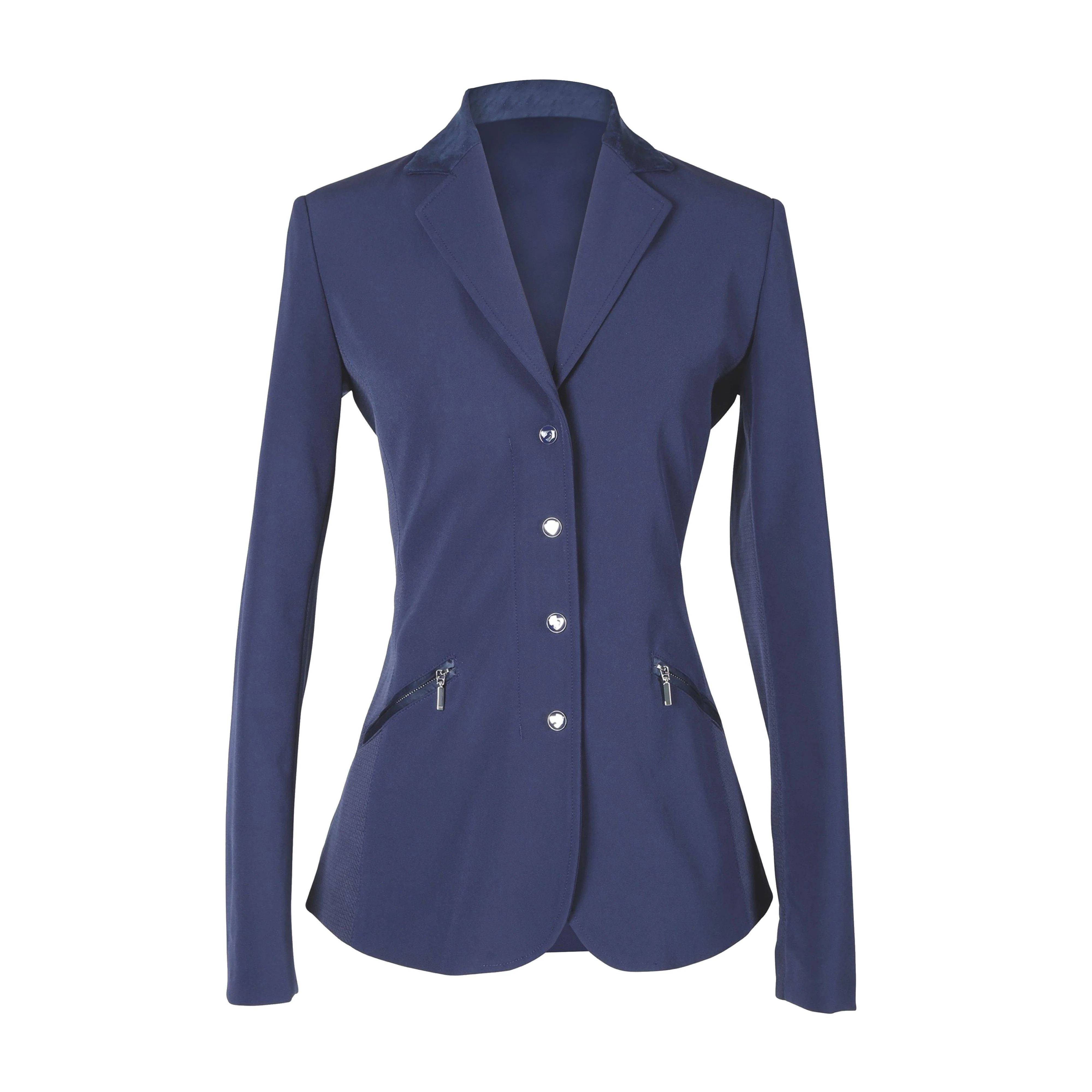 Womens Oxford Show Jacket Navy. - Image 2