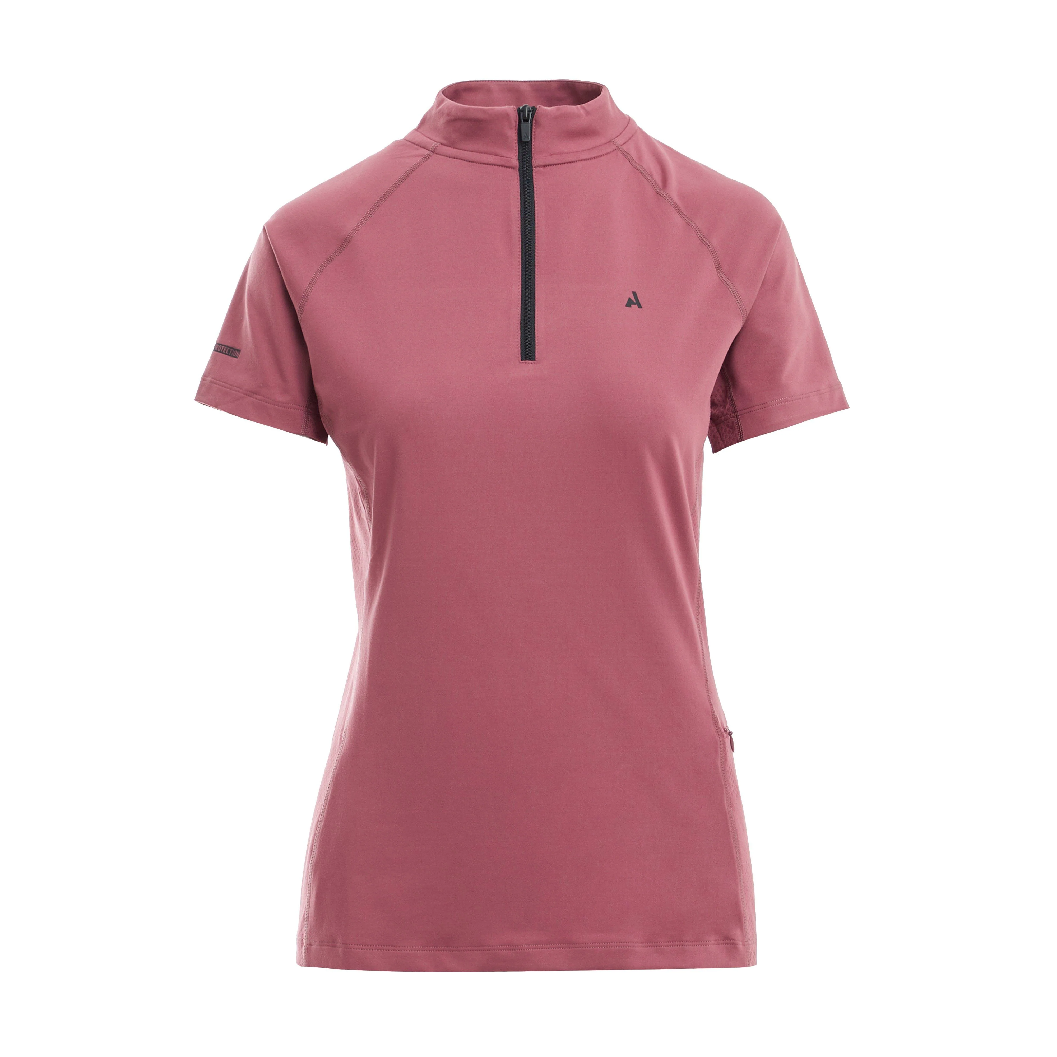 Womens React Short Sleeve Base Layer Mauve - Image 9