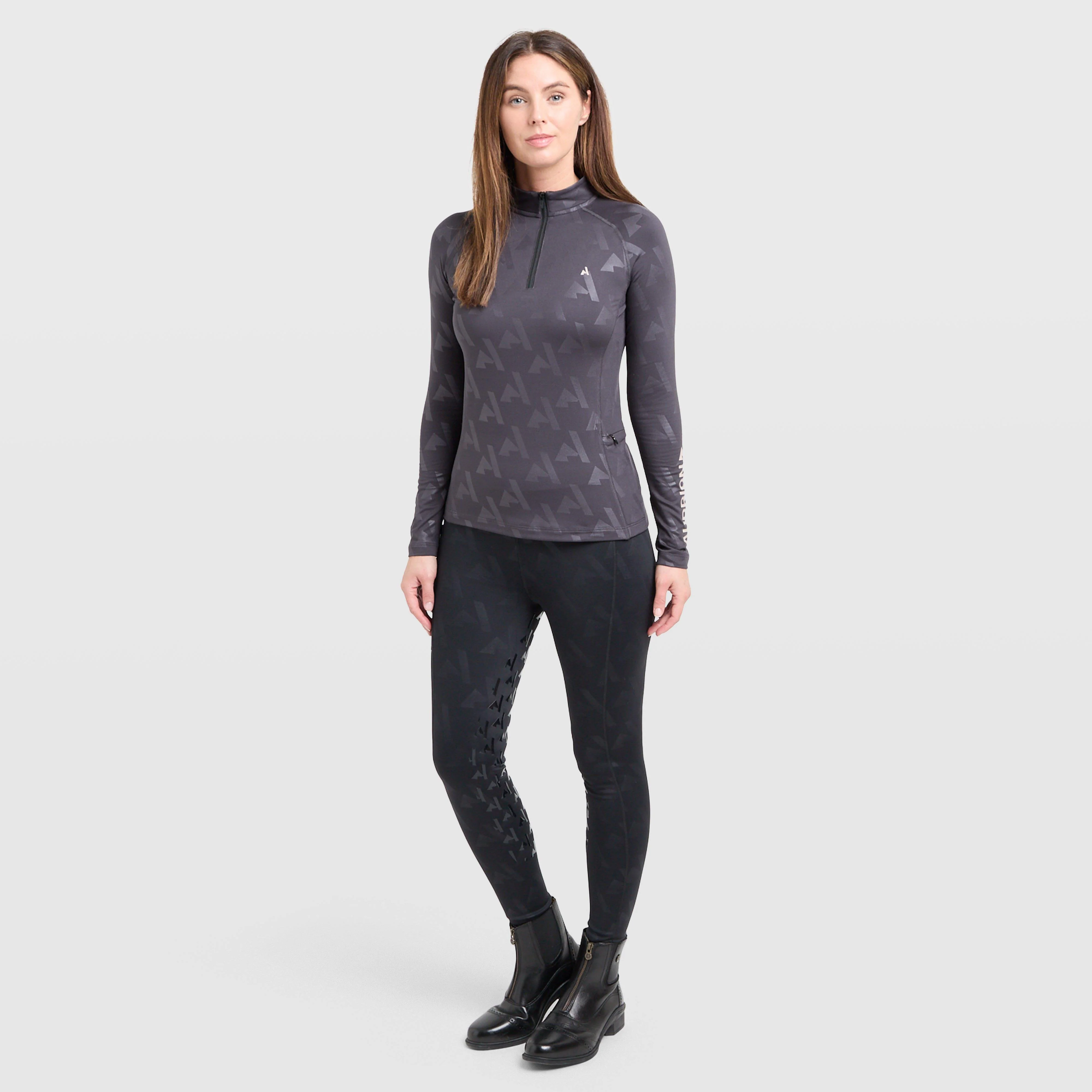 Womens React Winter Riding Tights Shadow - Image 3
