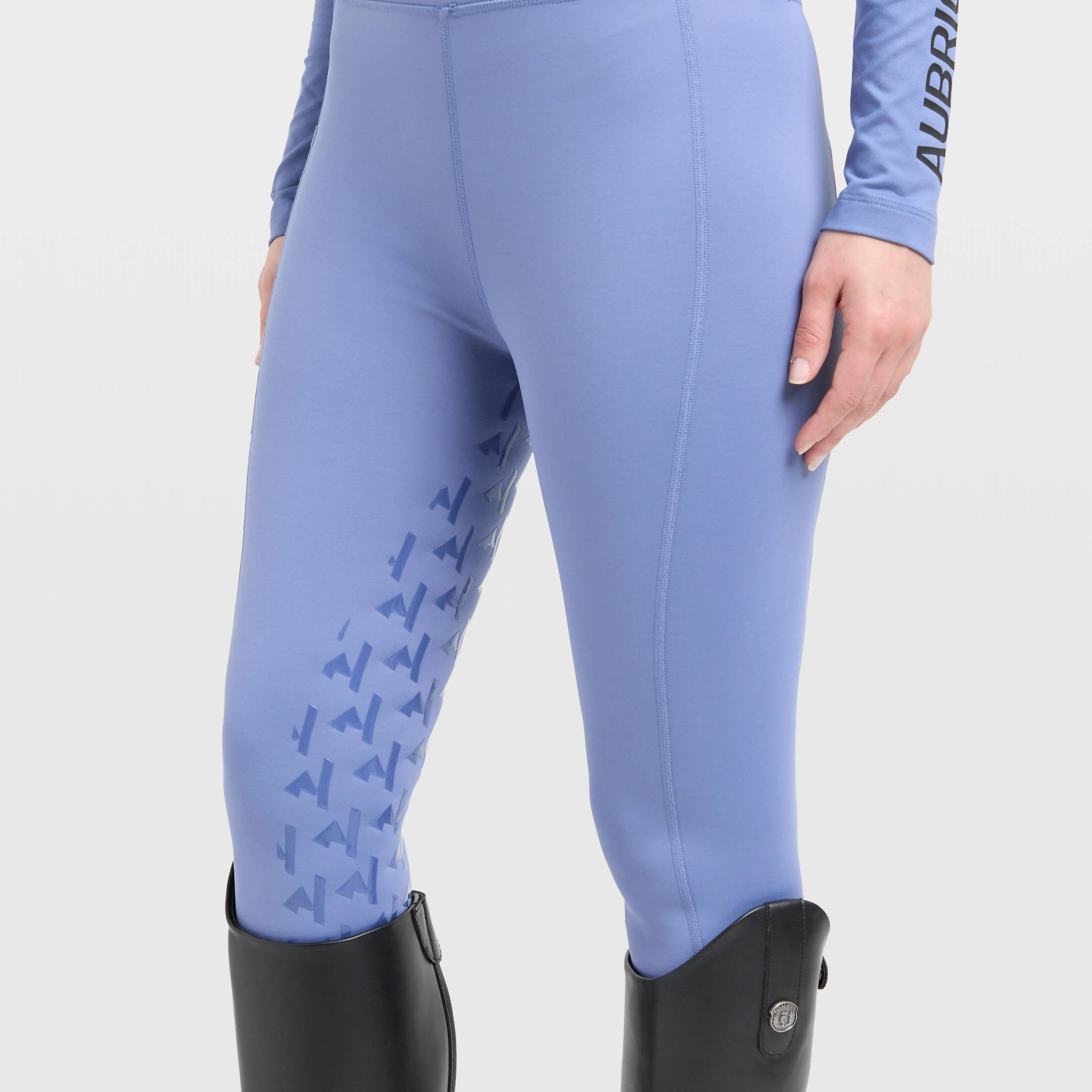 Womens React Winter Riding Tights Sky - Image 4