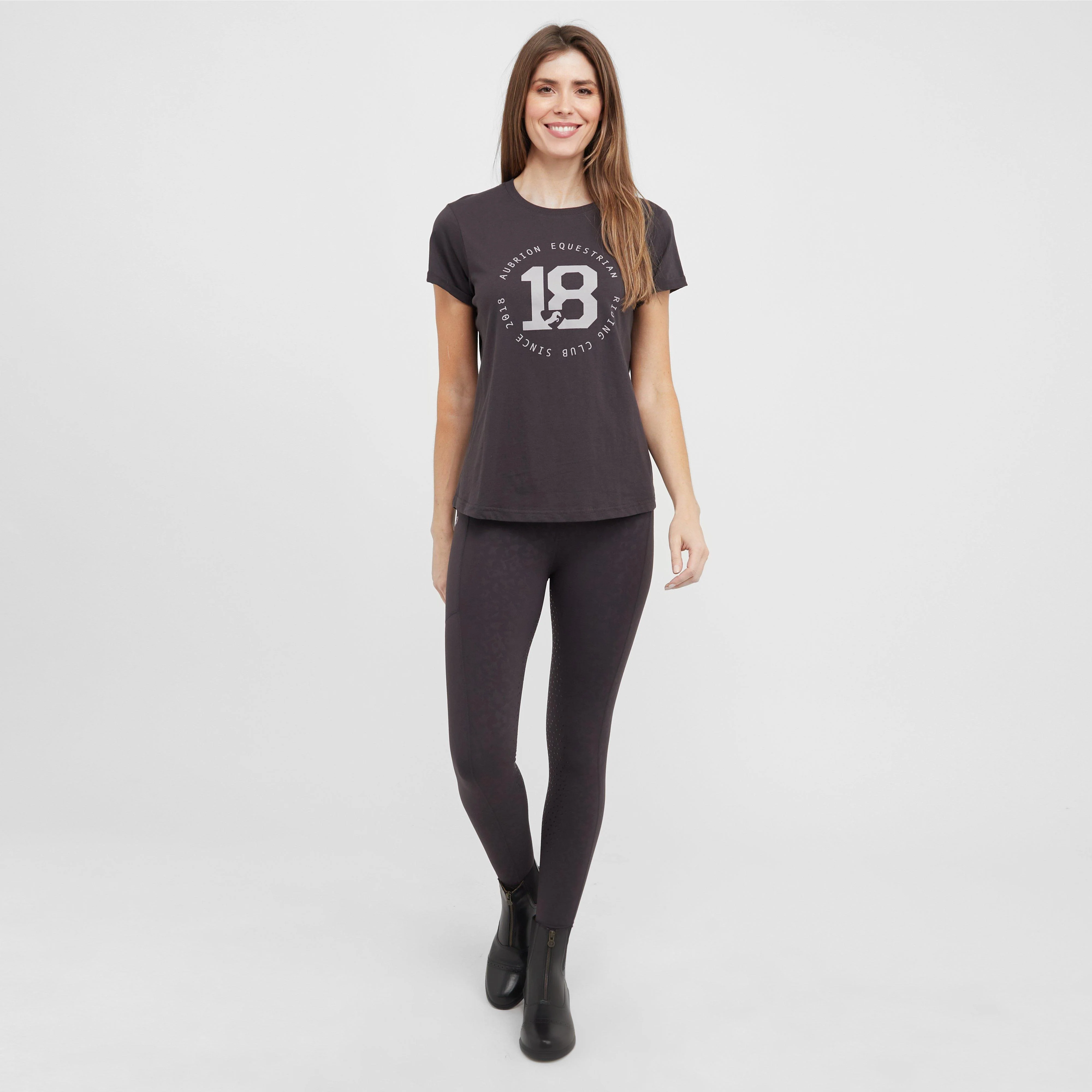 Womens Repose T-Shirt Charcoal - Image 3