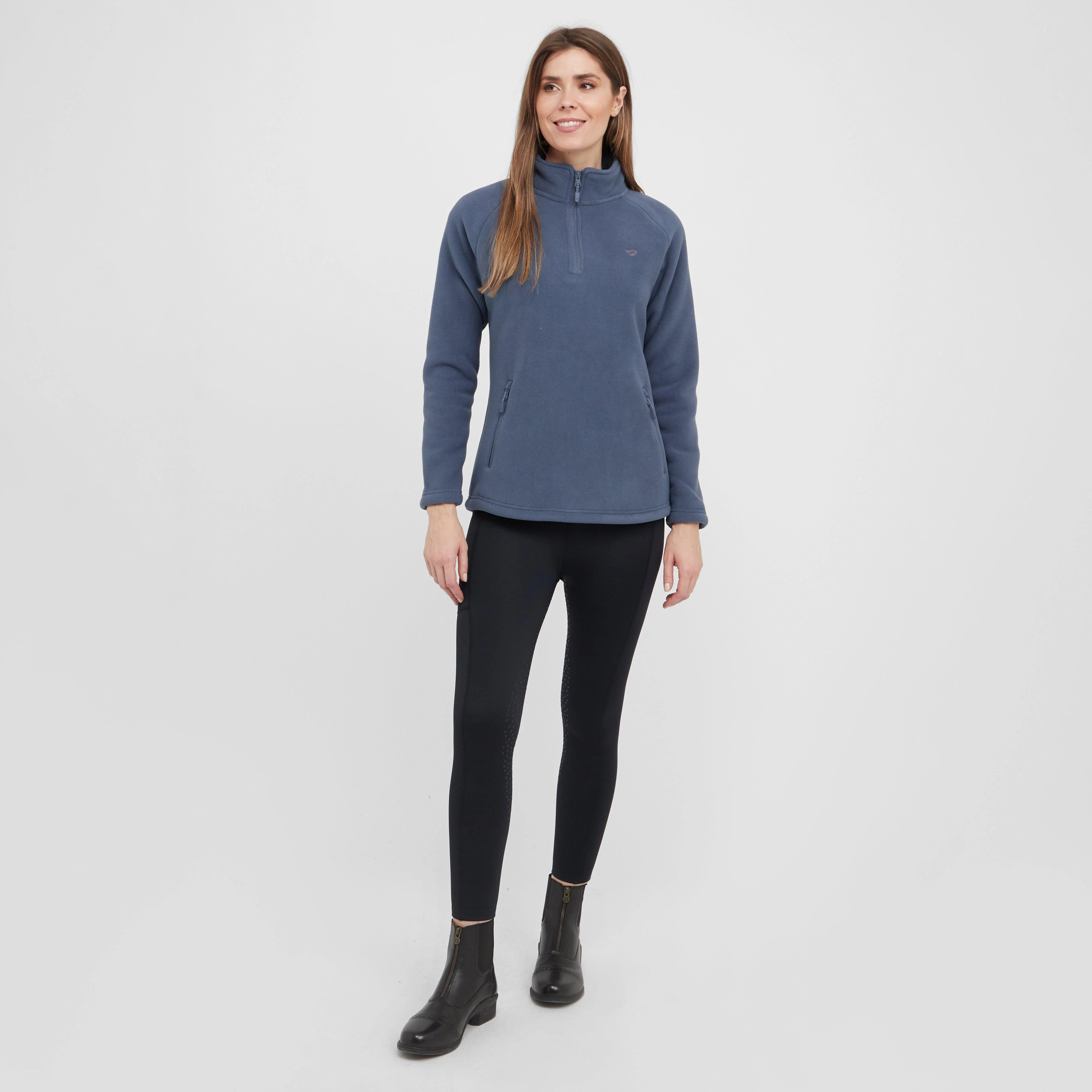 Womens Restore Half Zip Fleece Blue - Image 3