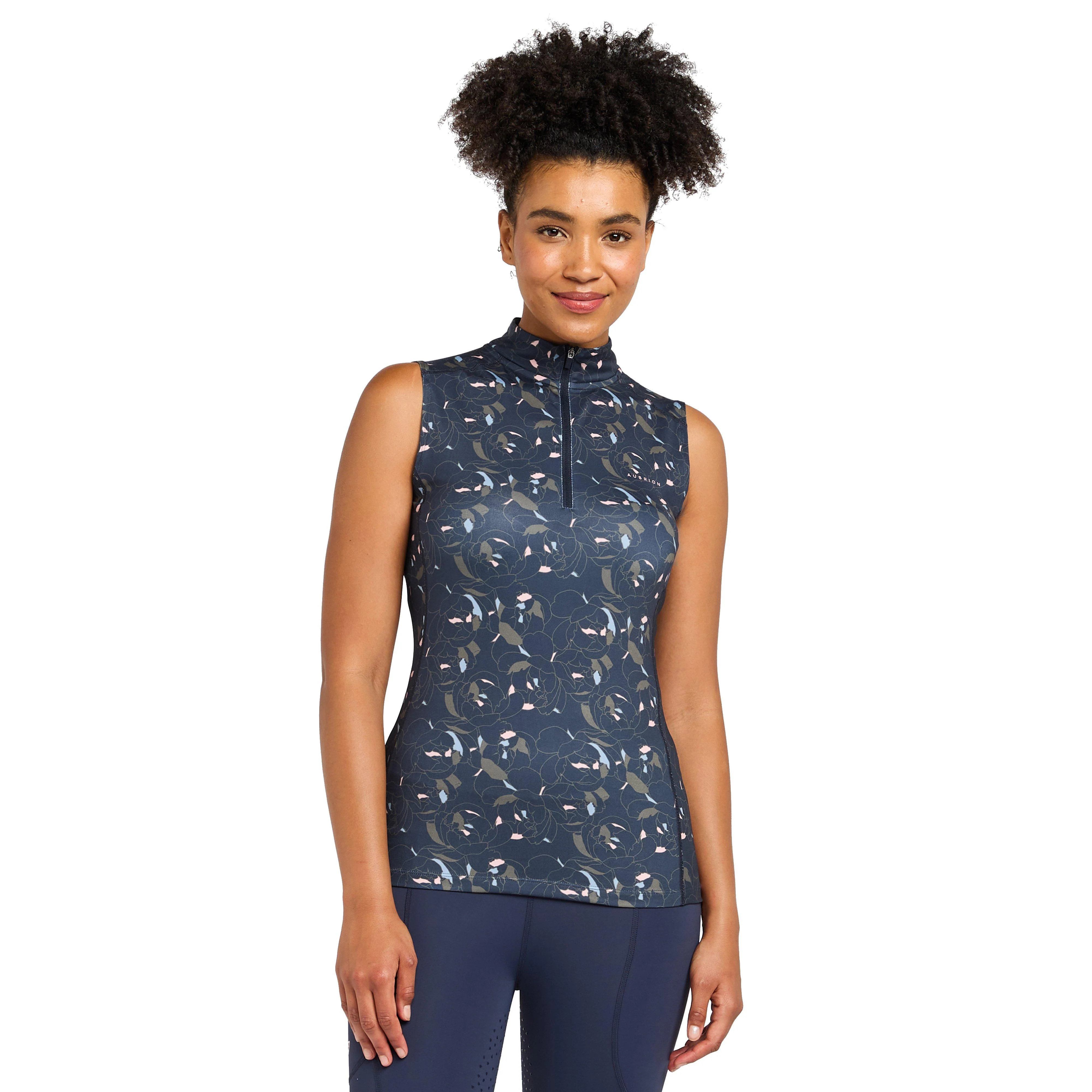 Womens Revive Sleeveless Base Layer Peony Print - Image 7