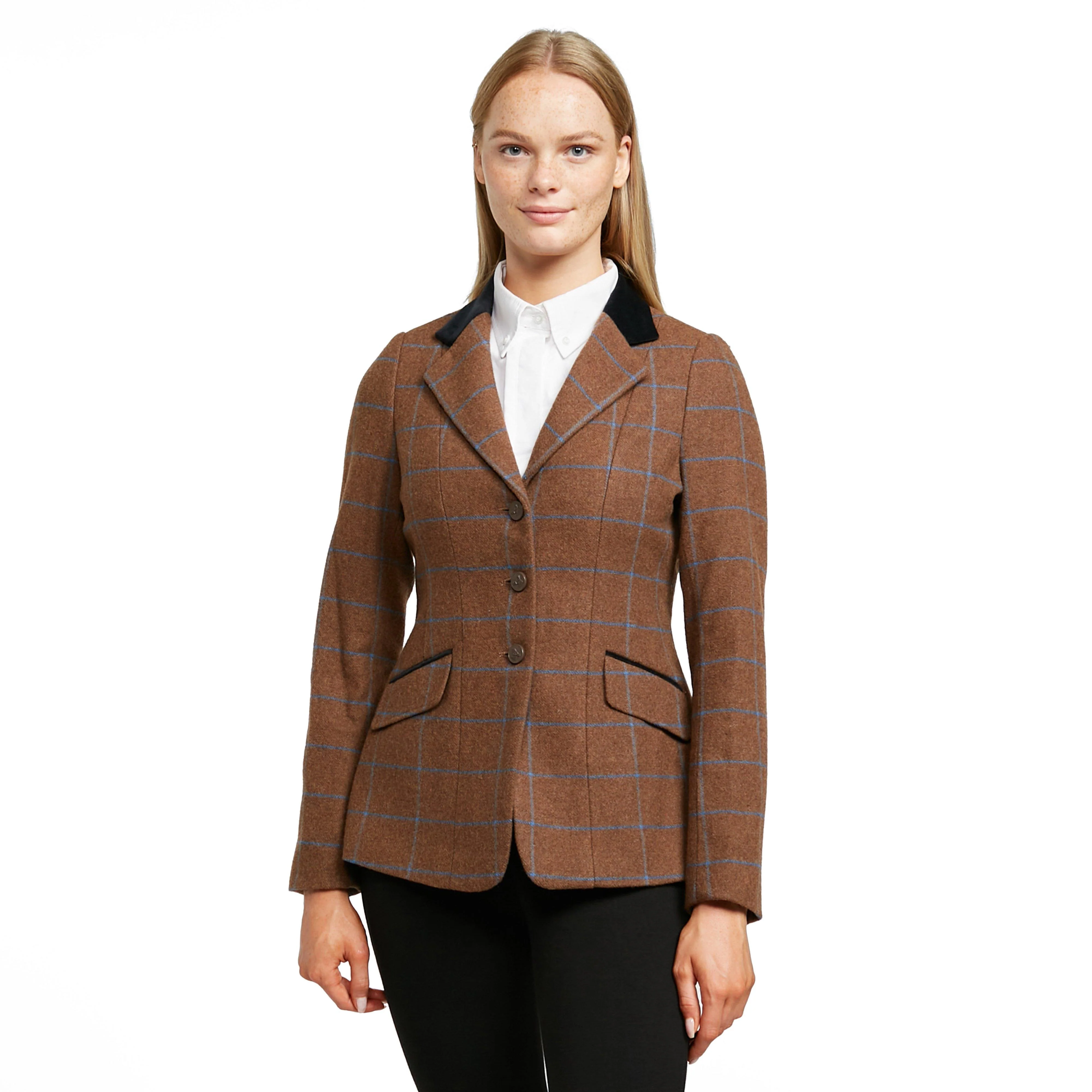 Womens Saratoga Tweed Jacket Brown Tweed - Image 8