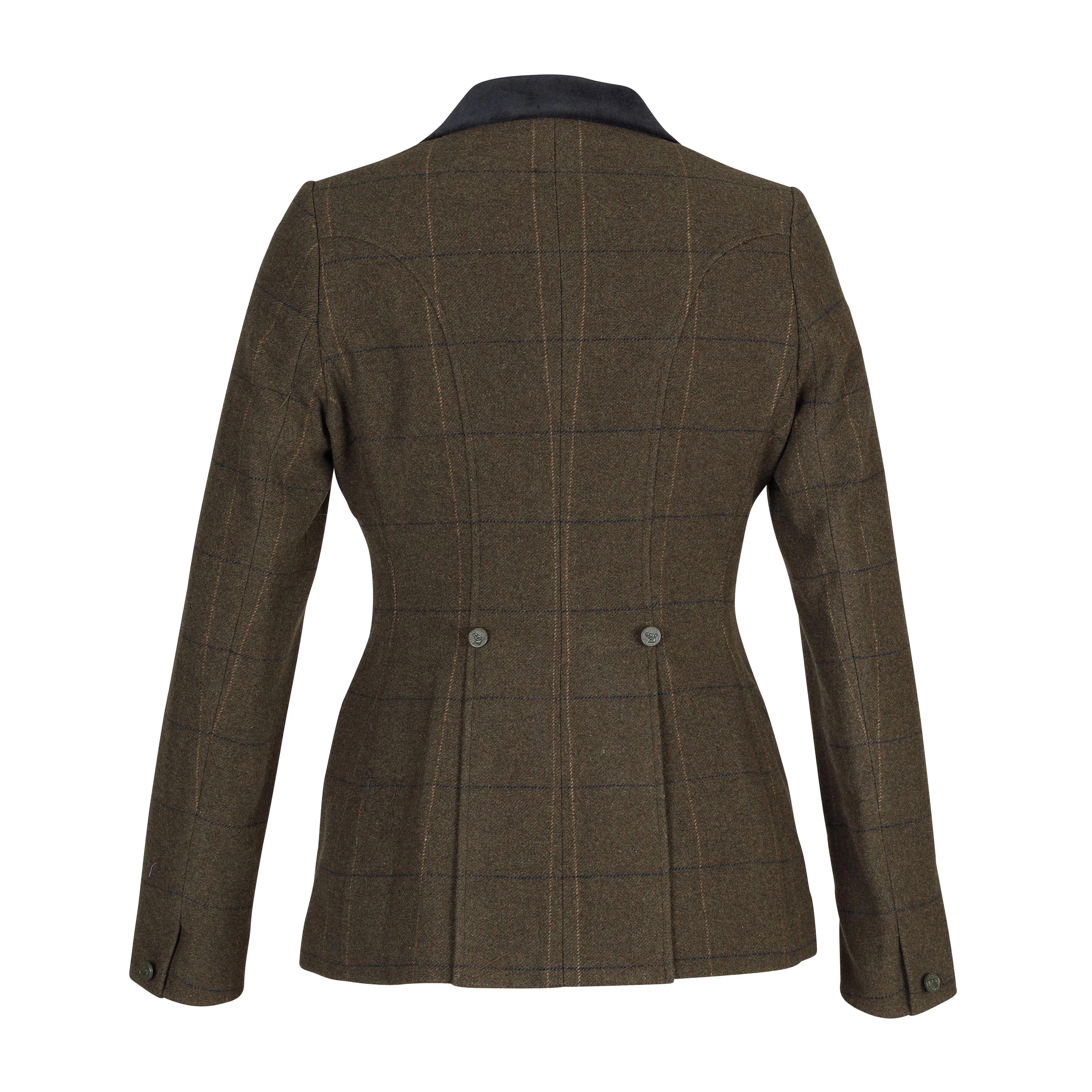 Womens Saratoga Tweed Jacket Green Check - Image 2