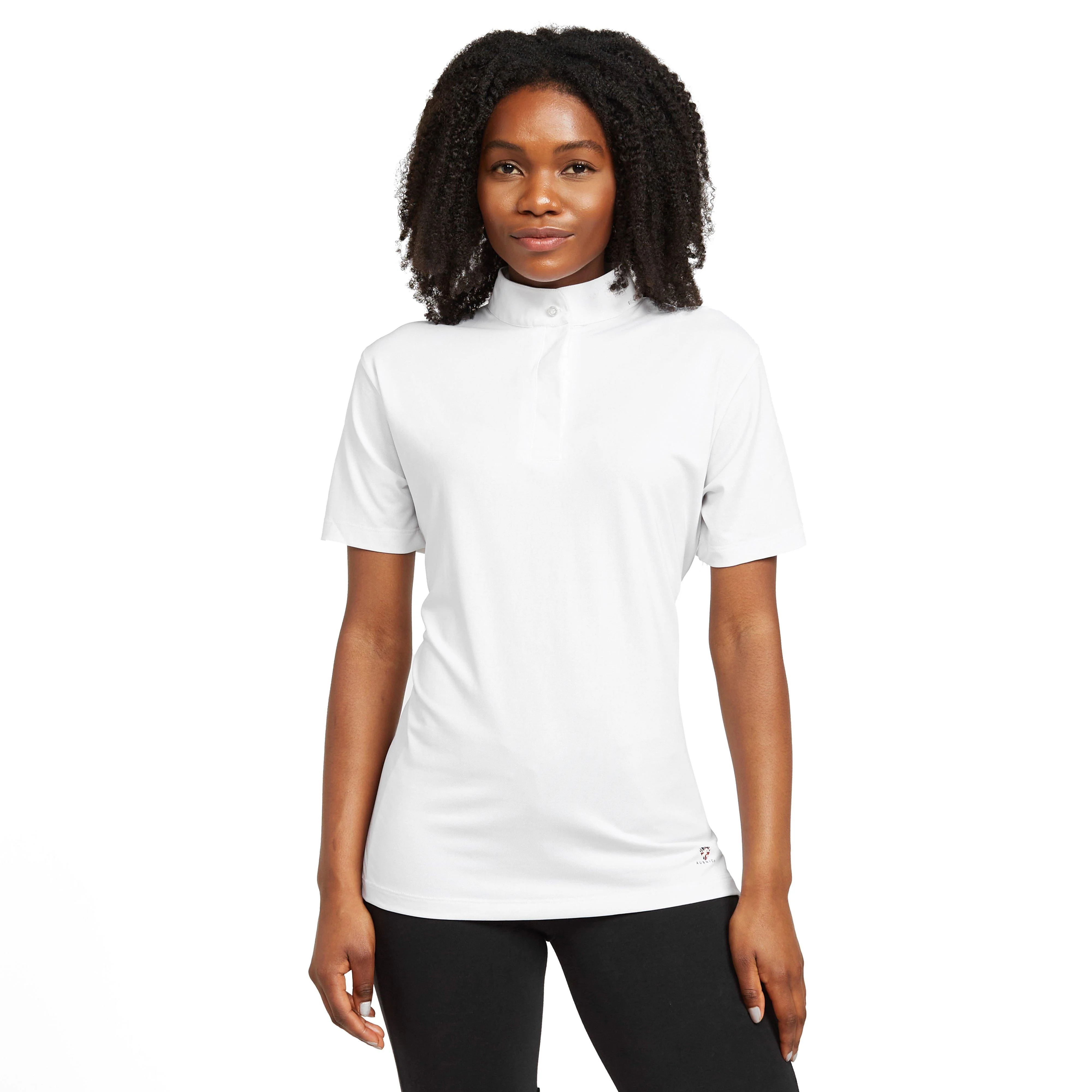 Womens Short Sleeve Stock Shirt White - Image 8