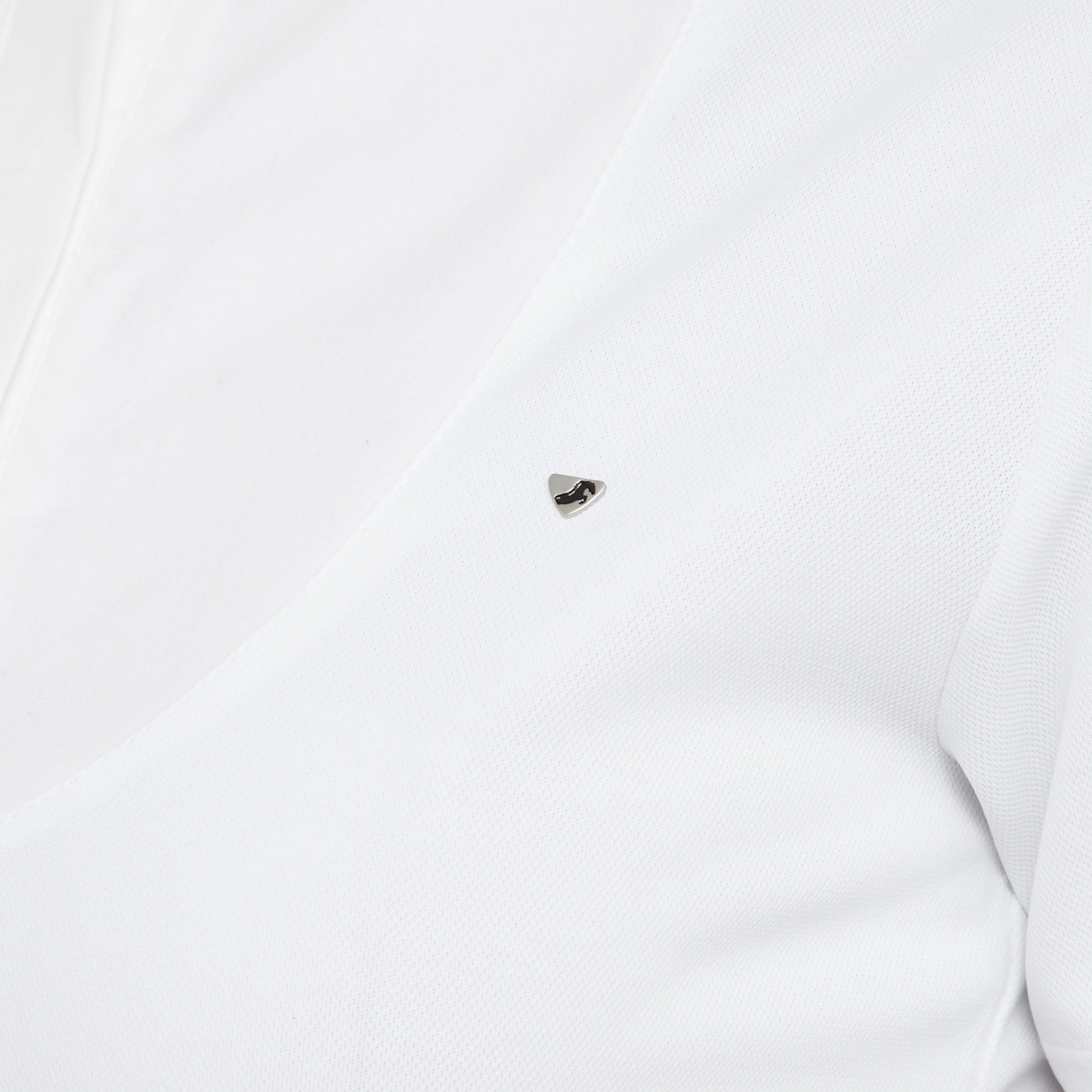 Womens Short Sleeve Stock Shirt White - Image 4