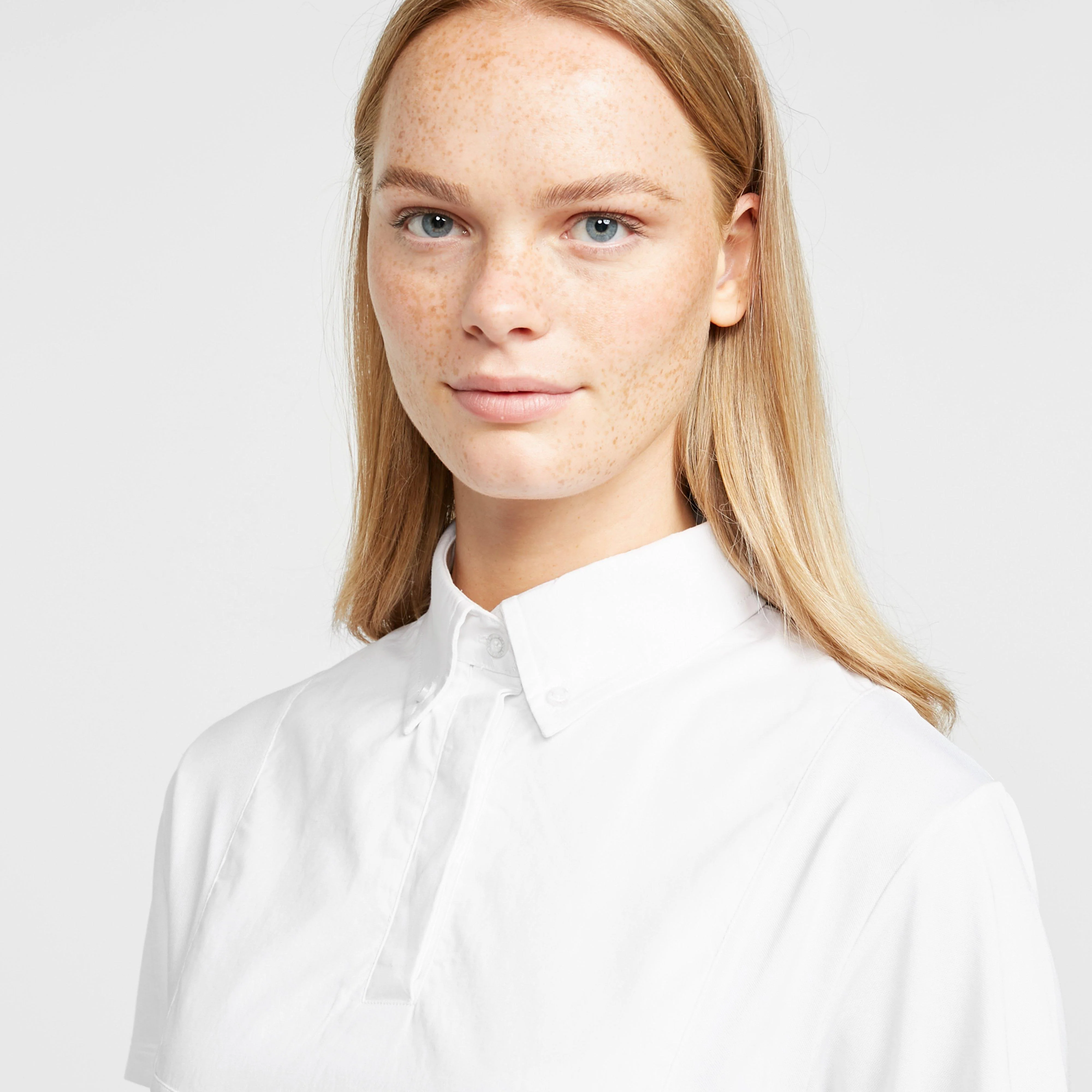 Womens Short Sleeve Tie Shirt White - Image 4