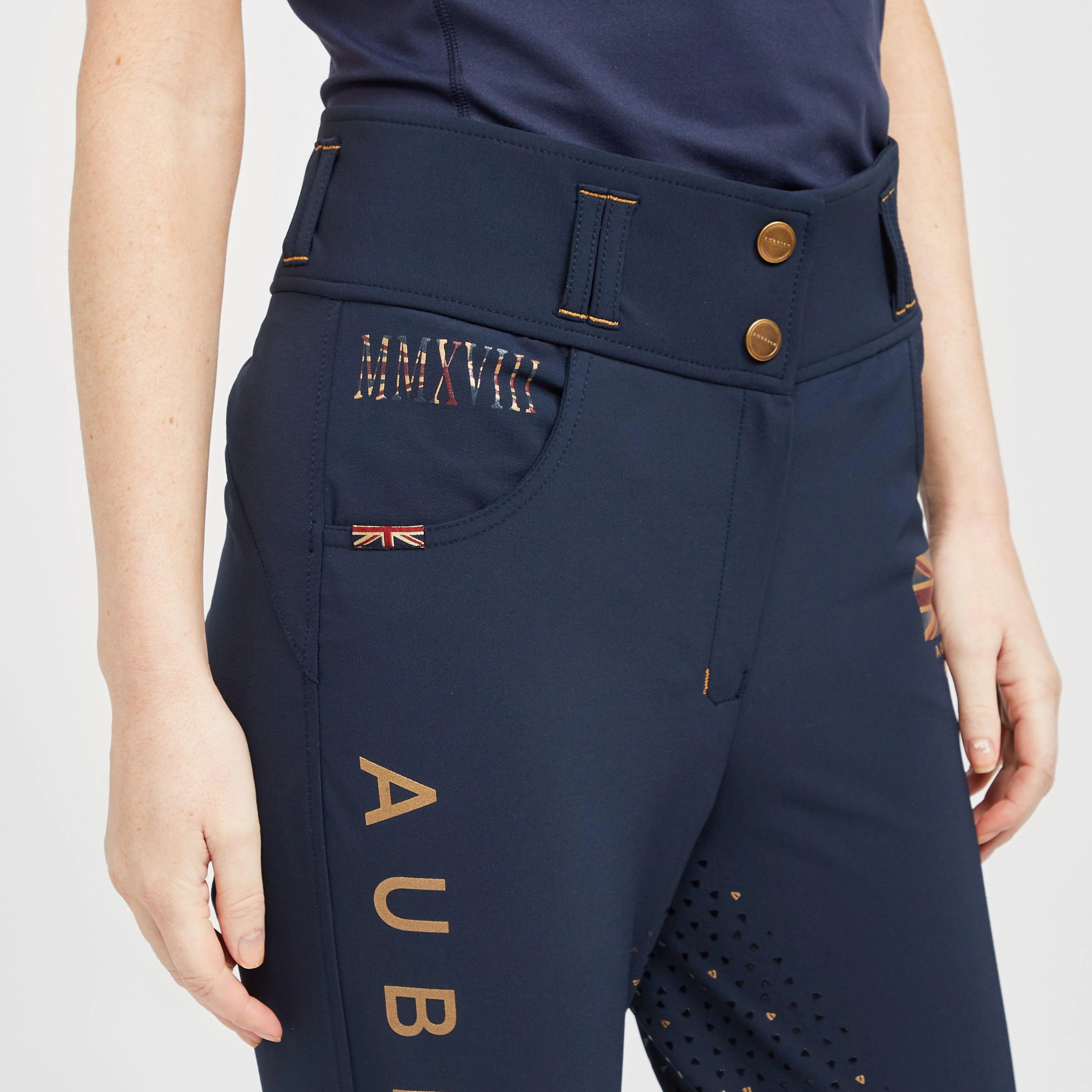 Womens Team Breeches Navy - Image 5