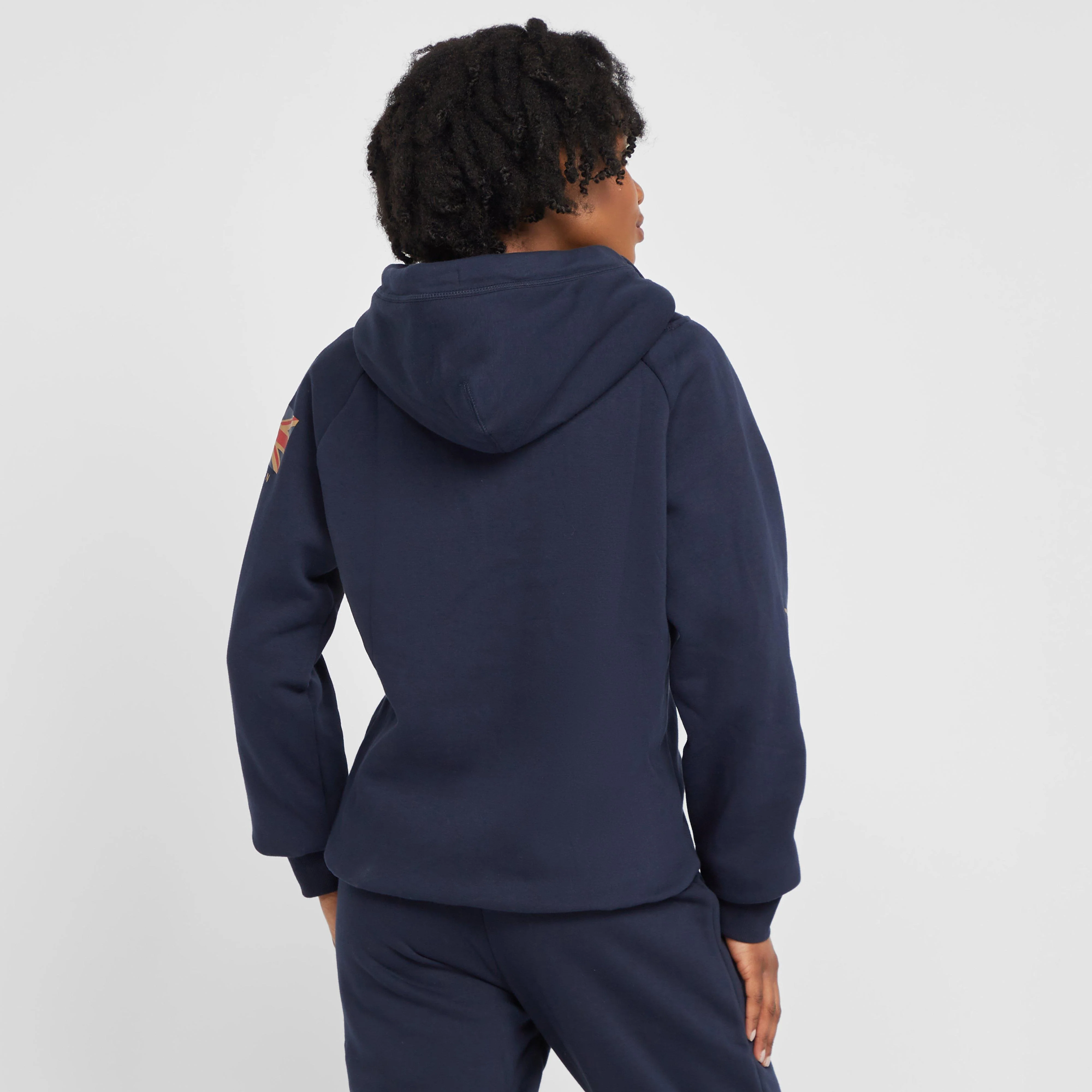Womens Team Hoodie Navy - Image 2