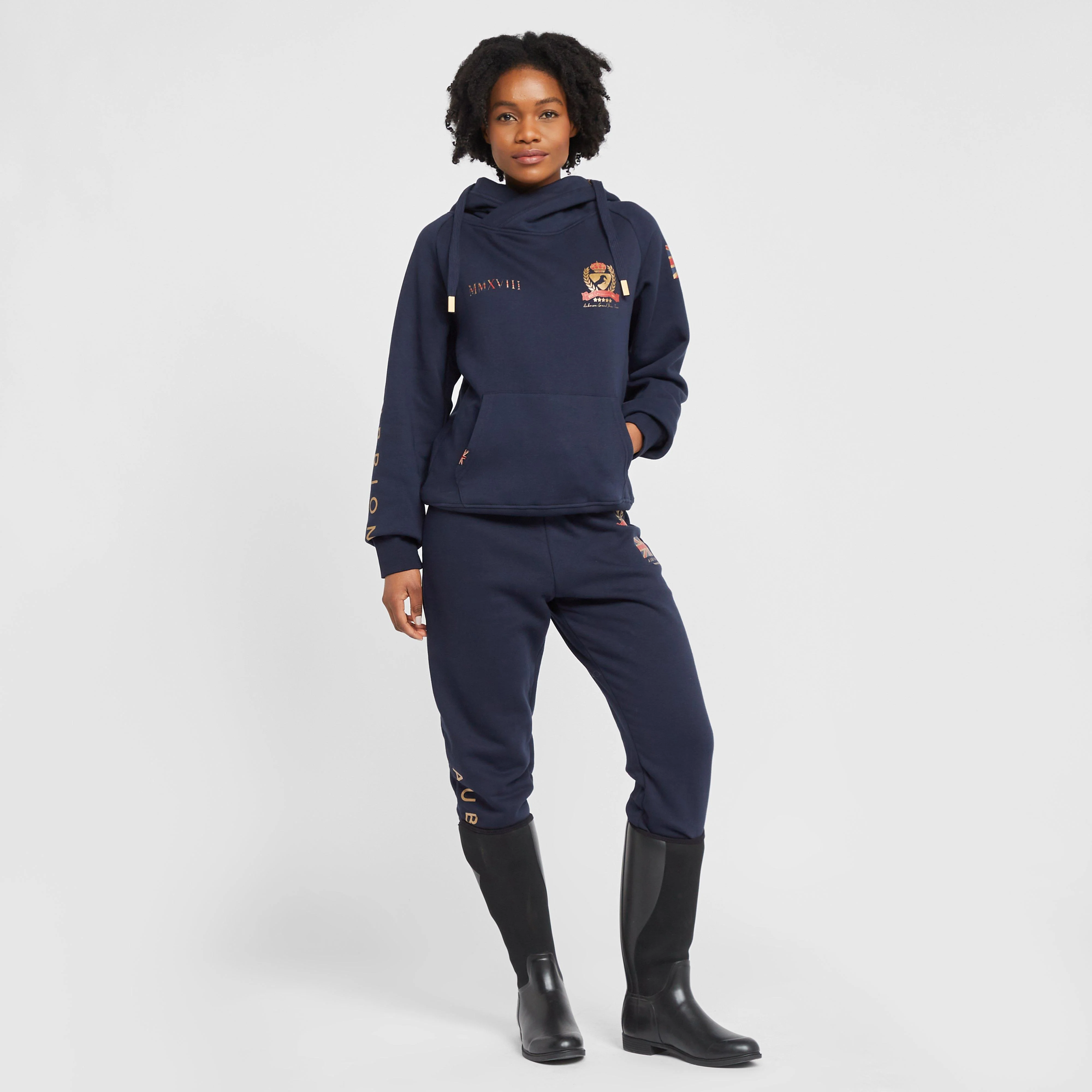 Womens Team Hoodie Navy - Image 3