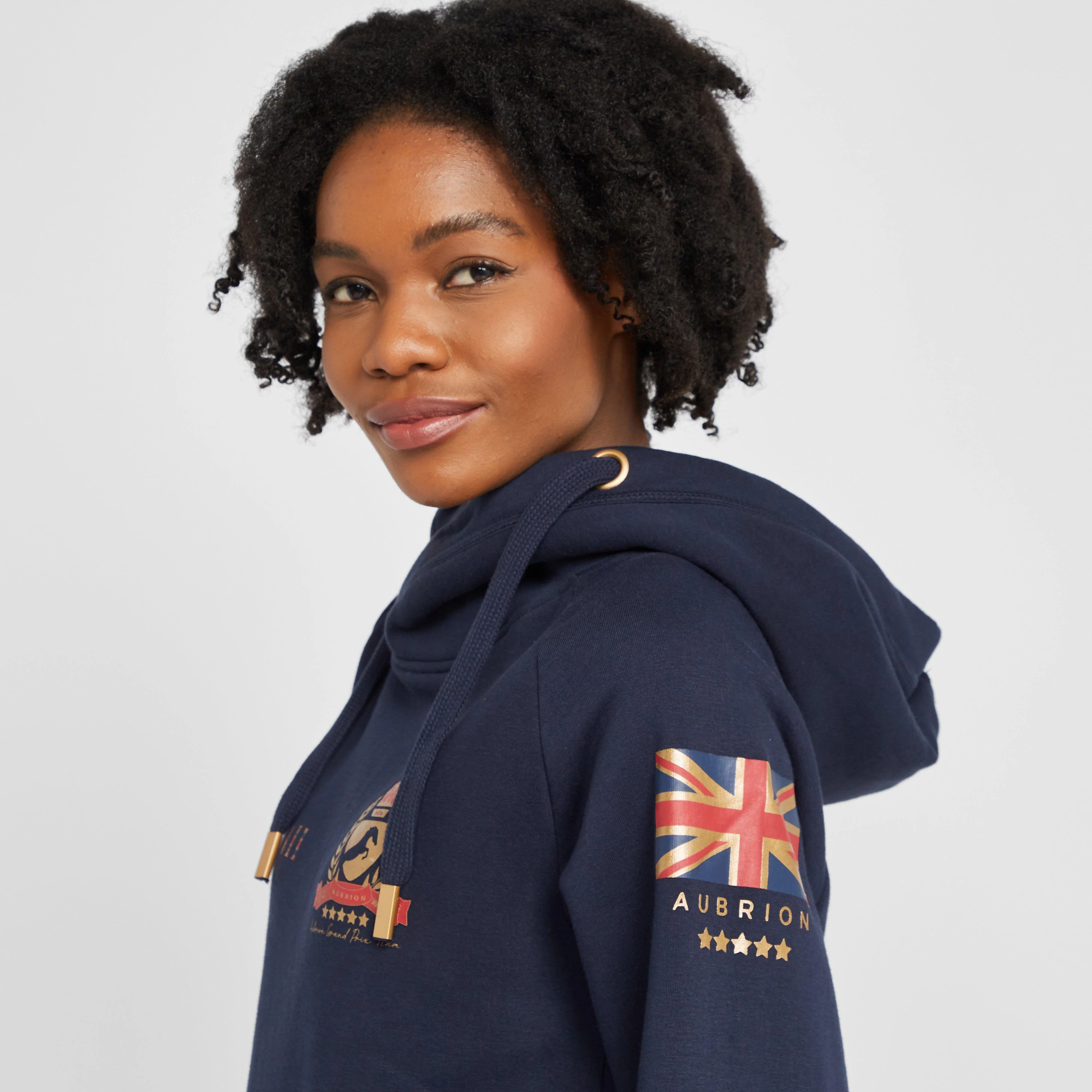 Womens Team Hoodie Navy - Image 6