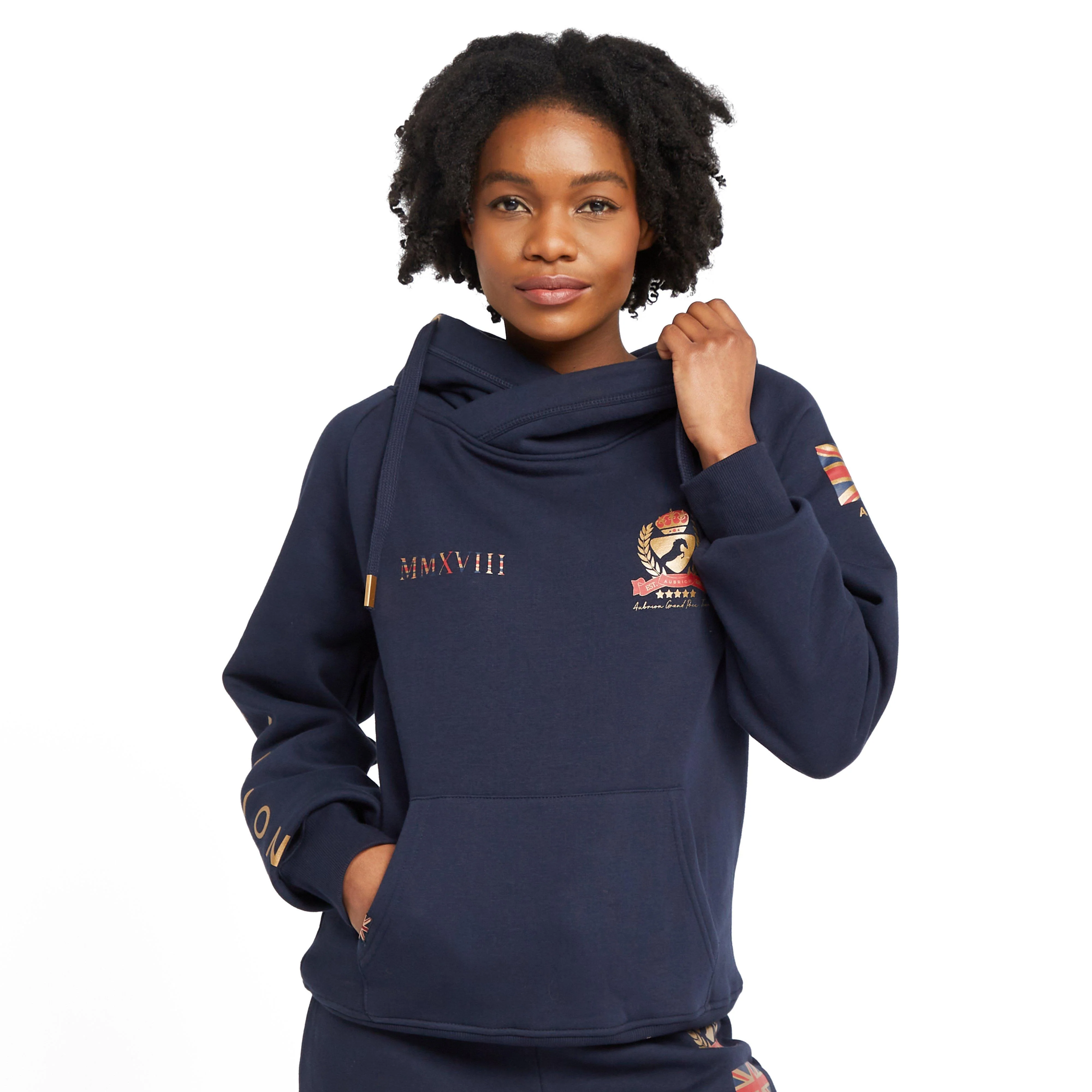 Womens Team Hoodie Navy - Image 9