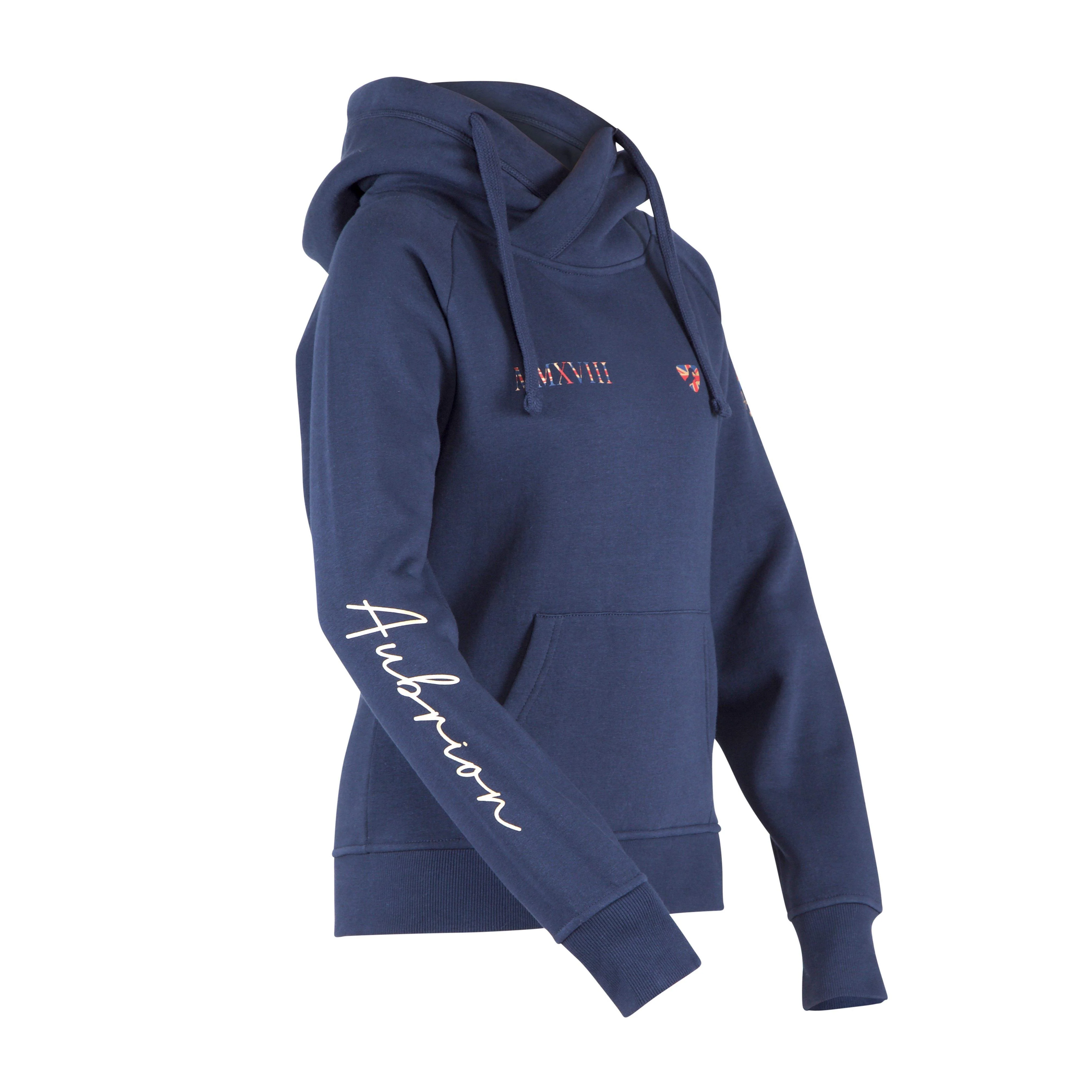Womens Team Hoodie Navy - Image 3