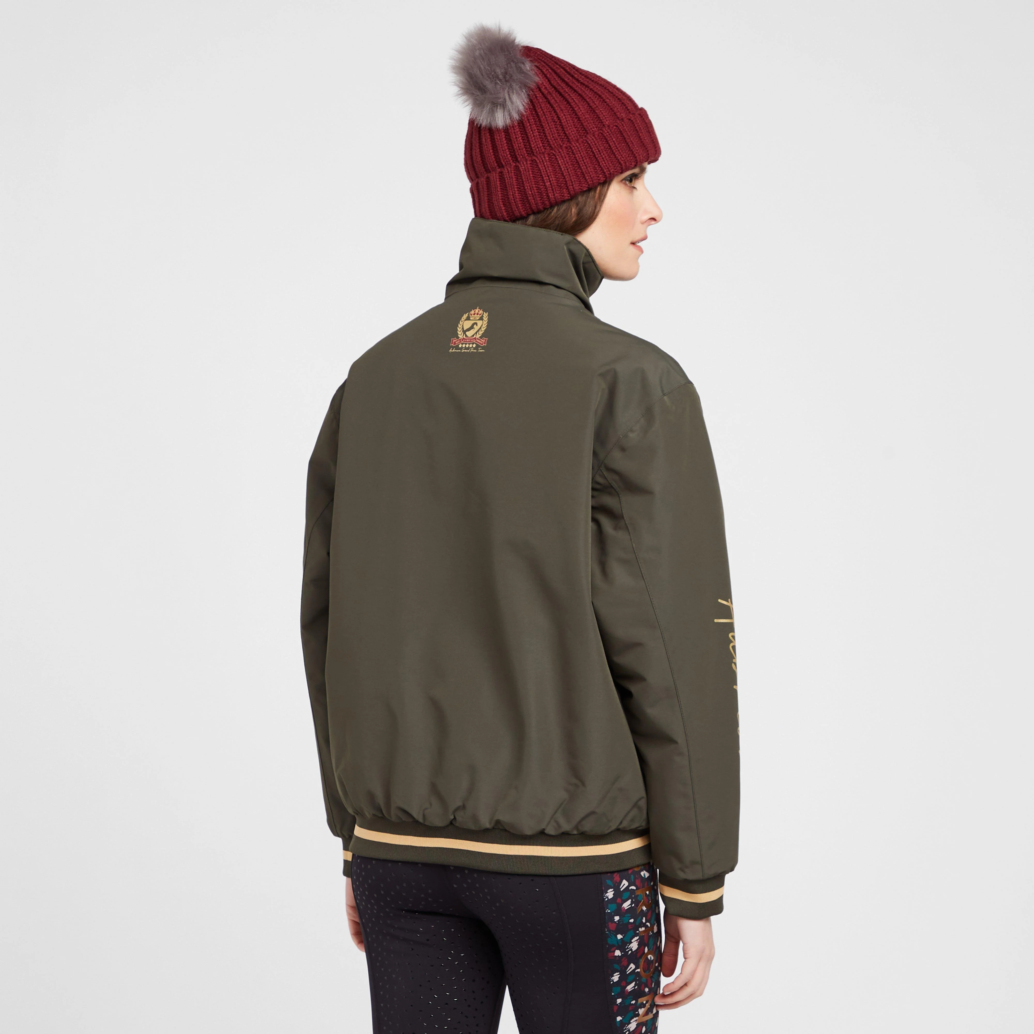 Womens Team Jacket Khaki - Image 2