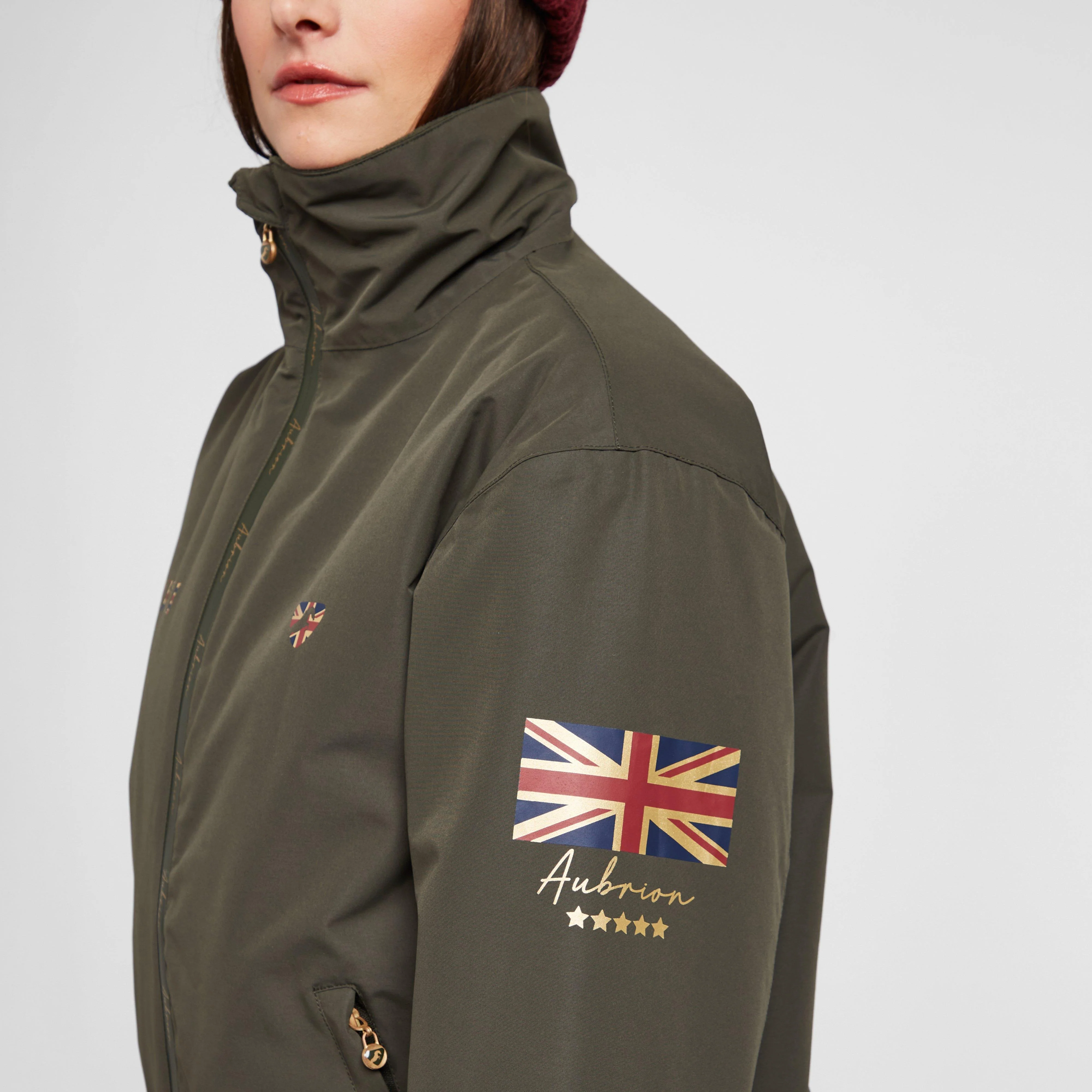 Womens Team Jacket Khaki - Image 5