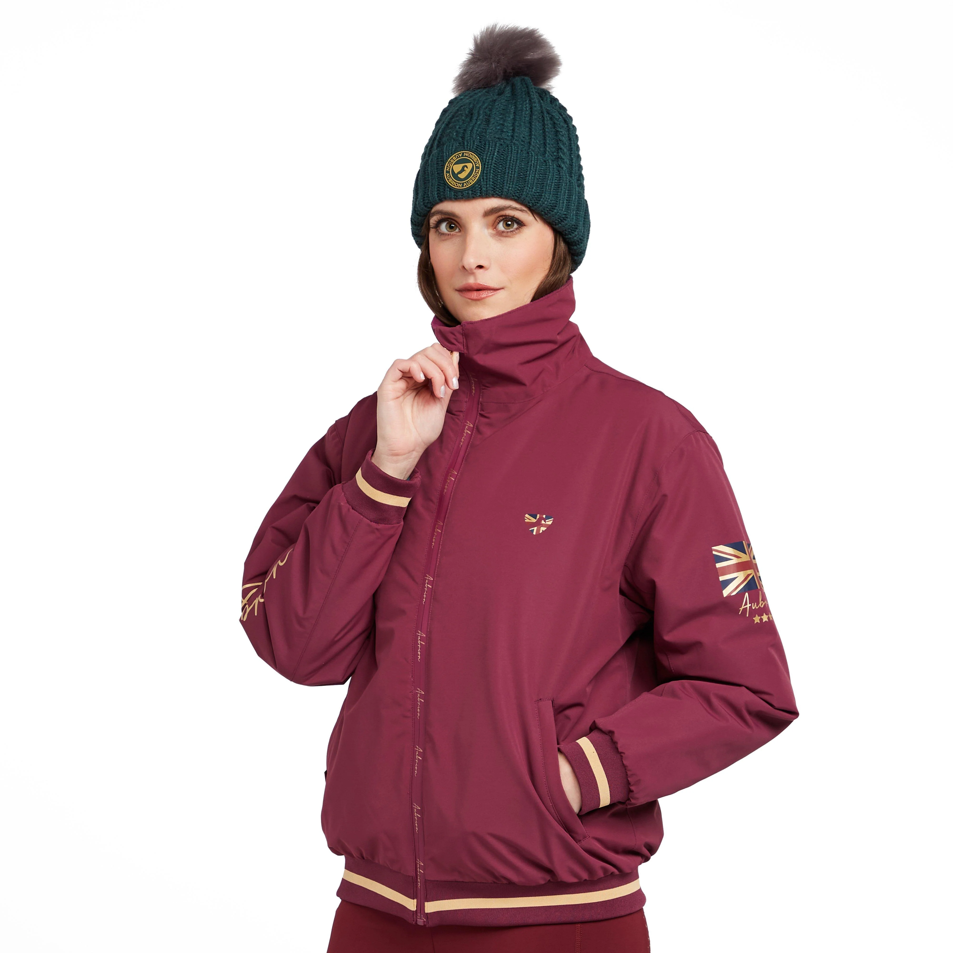 Womens Team Jacket Mulberry - Image 11