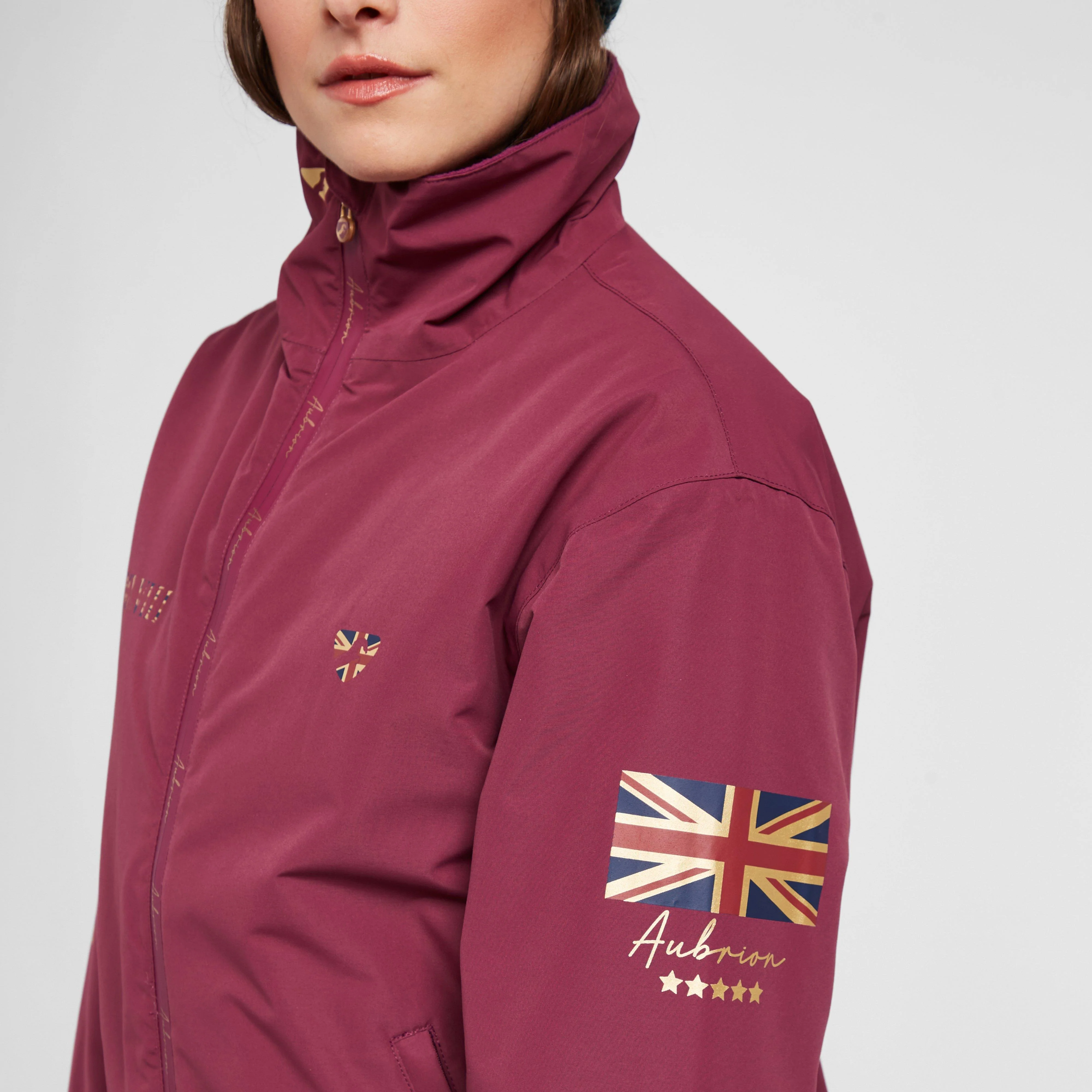 Womens Team Jacket Mulberry - Image 5
