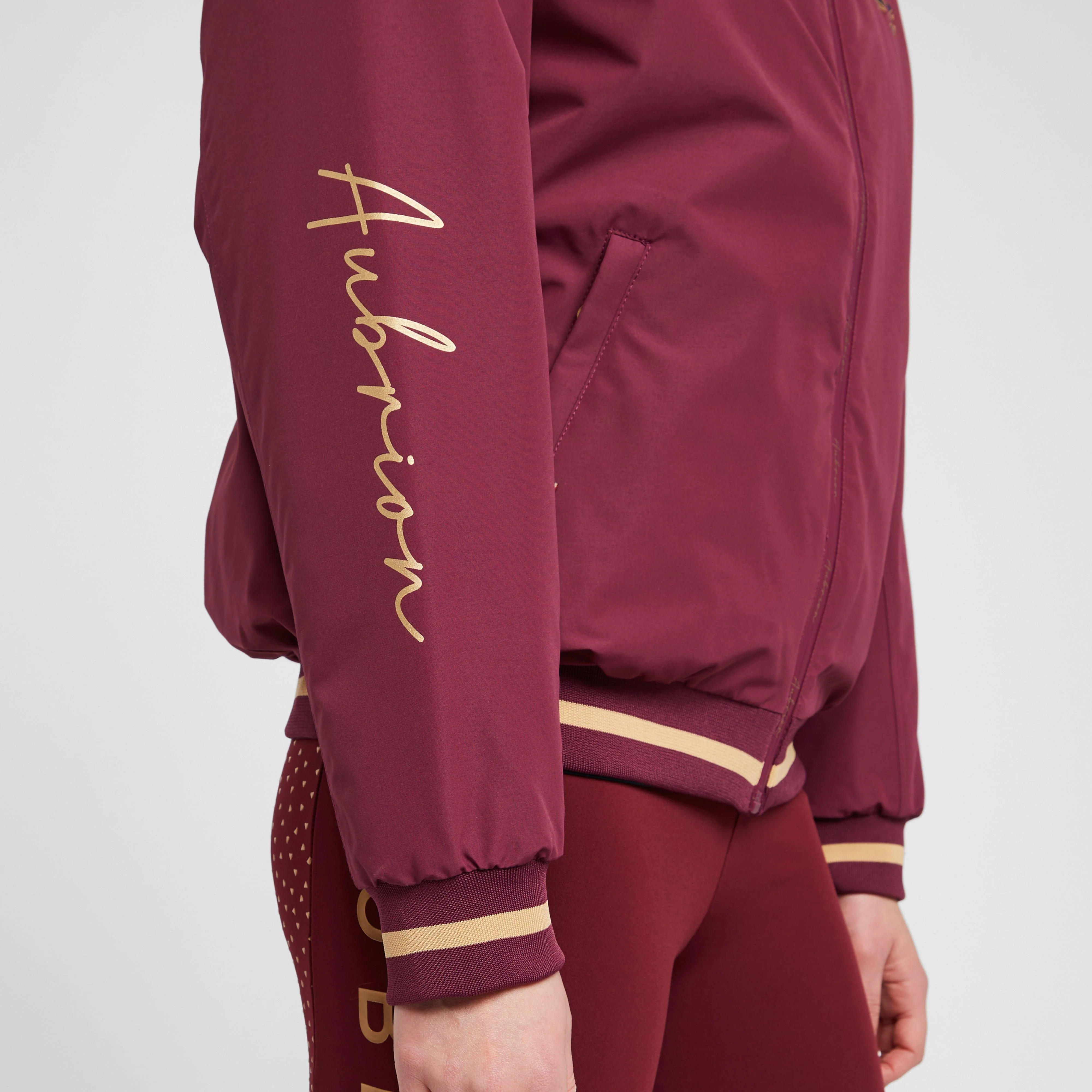 Womens Team Jacket Mulberry - Image 6